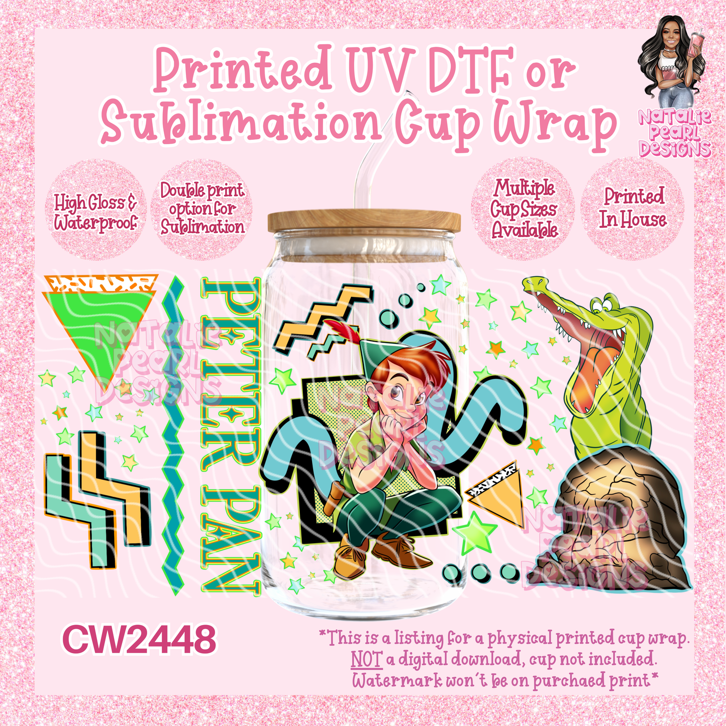 CW2448 UV DTF/SUB Cup Wraps