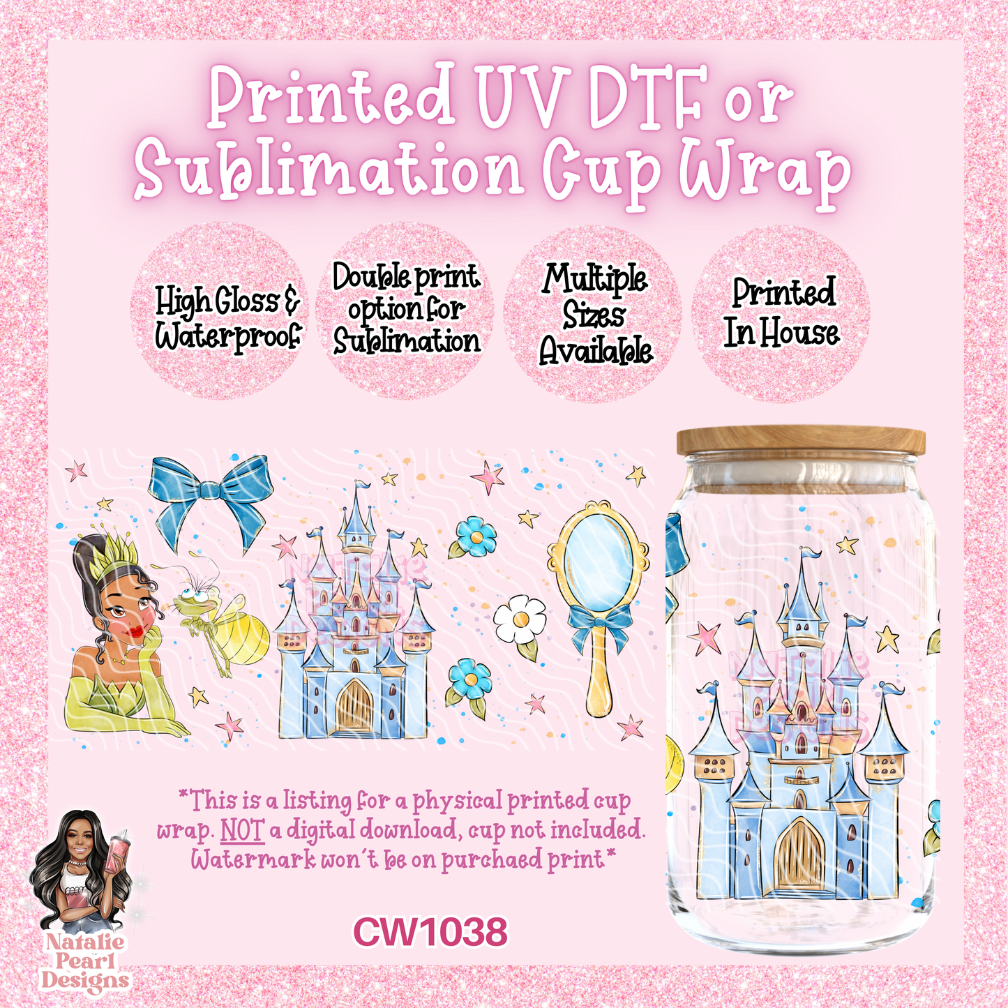CW1038 UV DTF/SUB Cup Wrap