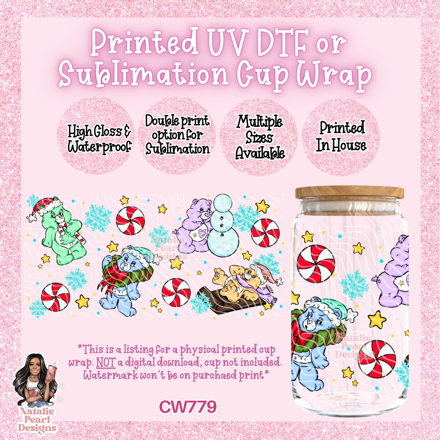 CW779 UV DTF/SUB Cup Wrap