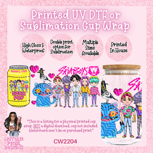CW2204 UV DTF/SUB Cup Wraps