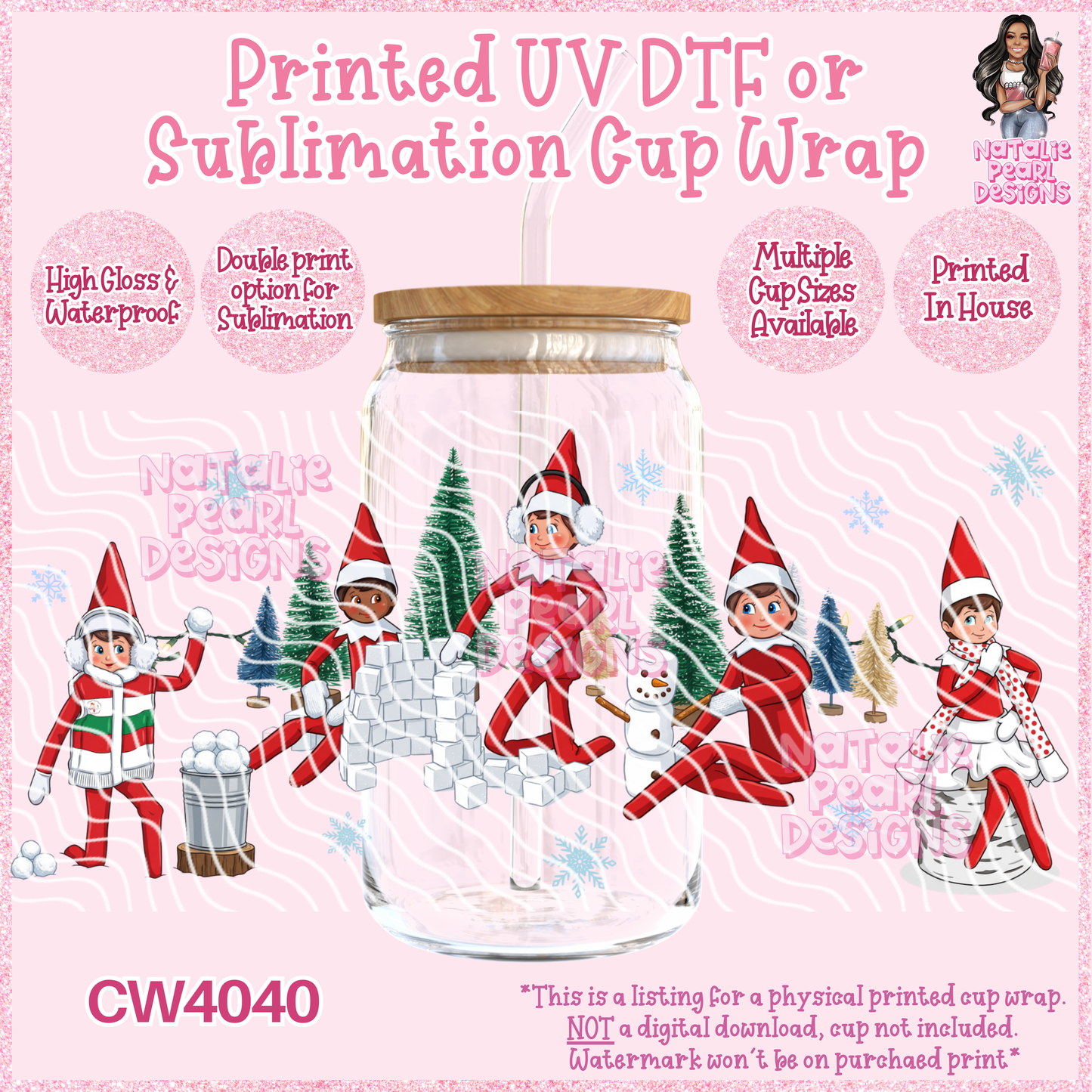 CW4040 UV DTF/SUB Cup Wraps