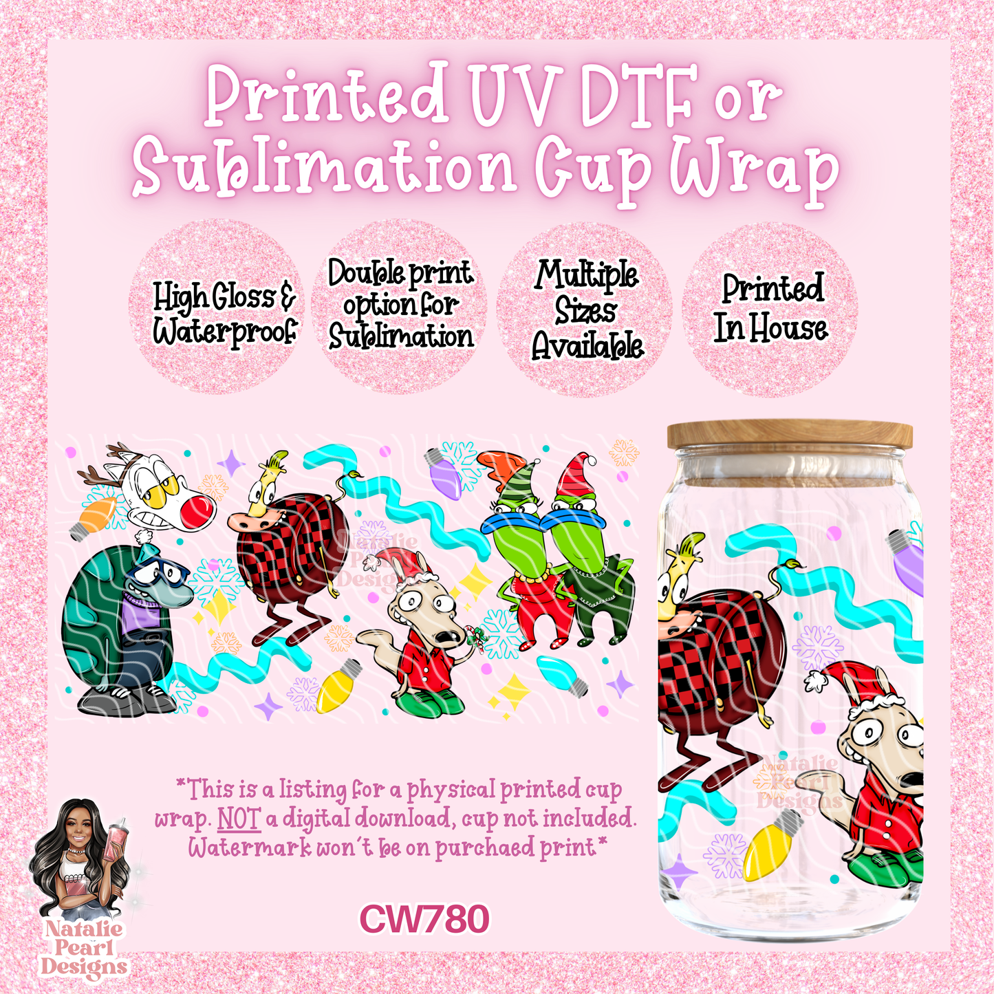 CW780 UV DTF/SUB Cup Wrap