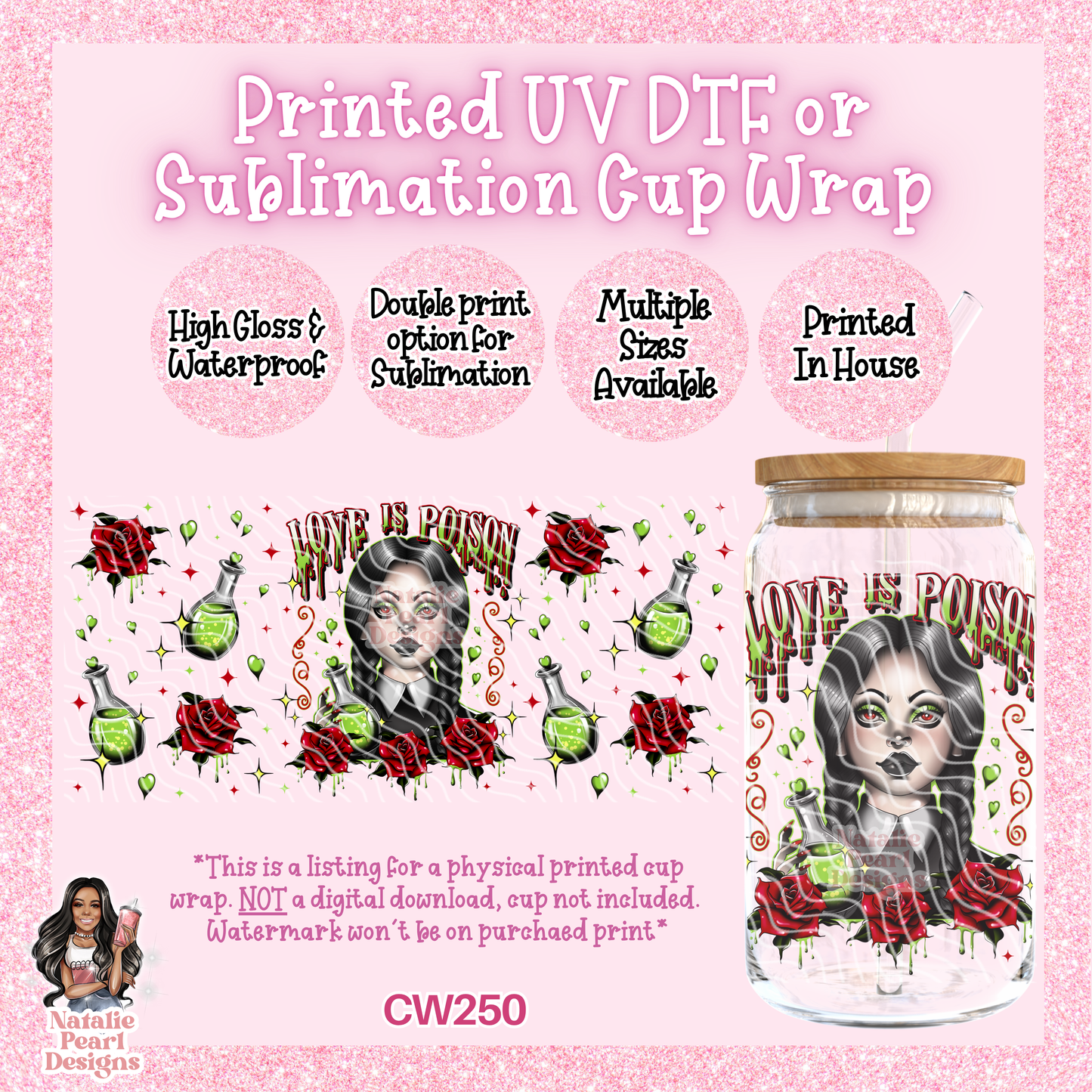 CW250 UV DTF/SUB Cup Wrap