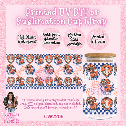 CW2206 UV DTF/SUB Cup Wraps