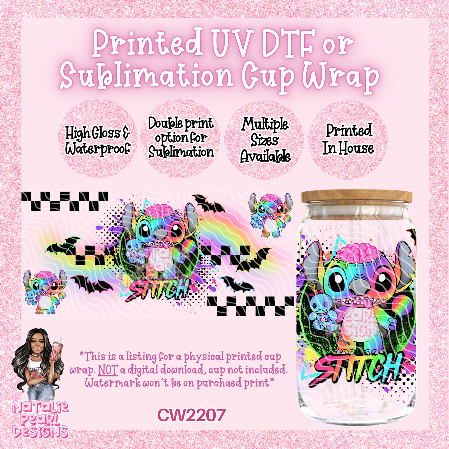 CW2207 UV DTF/SUB Cup Wraps