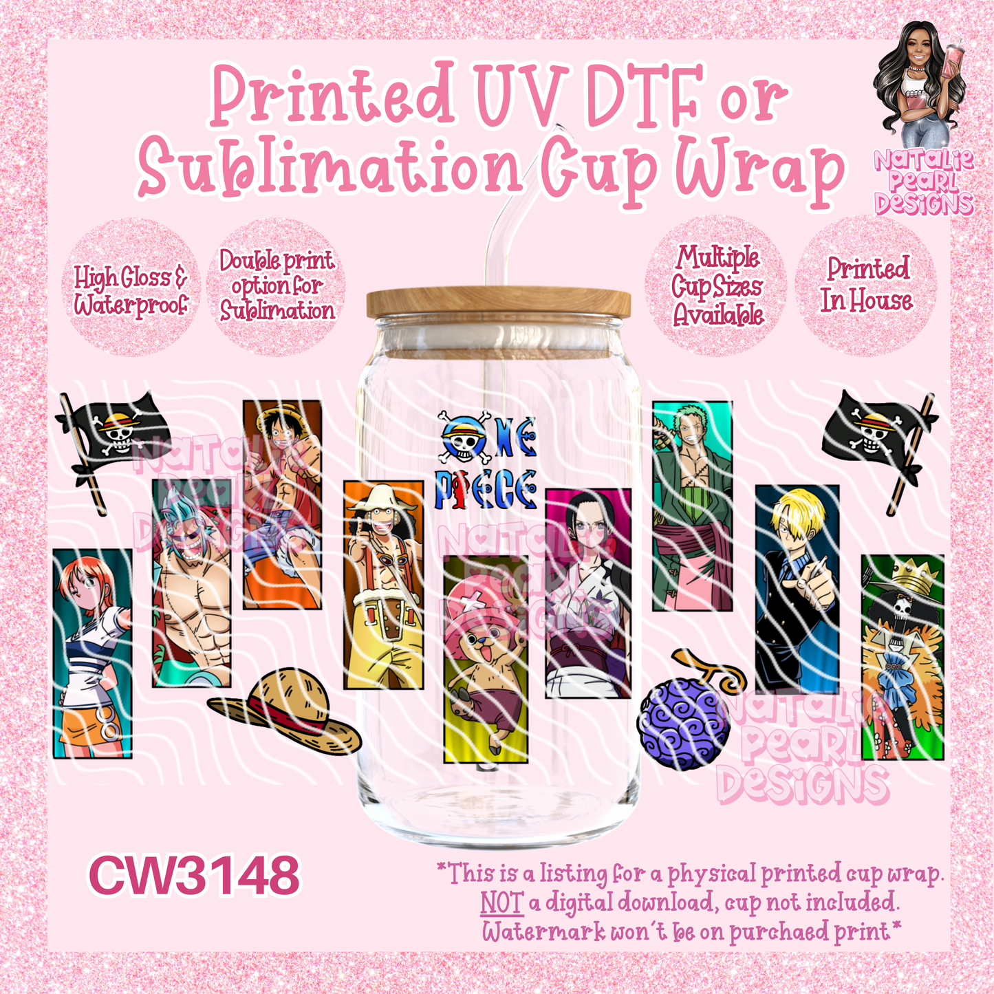 CW3148 UV DTF/SUB Cup Wraps