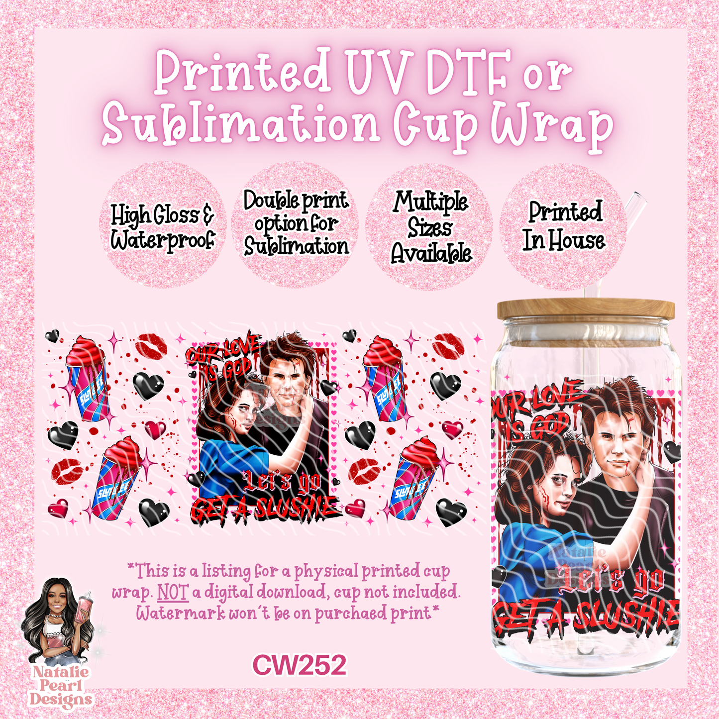 CW252 UV DTF/SUB Cup Wrap