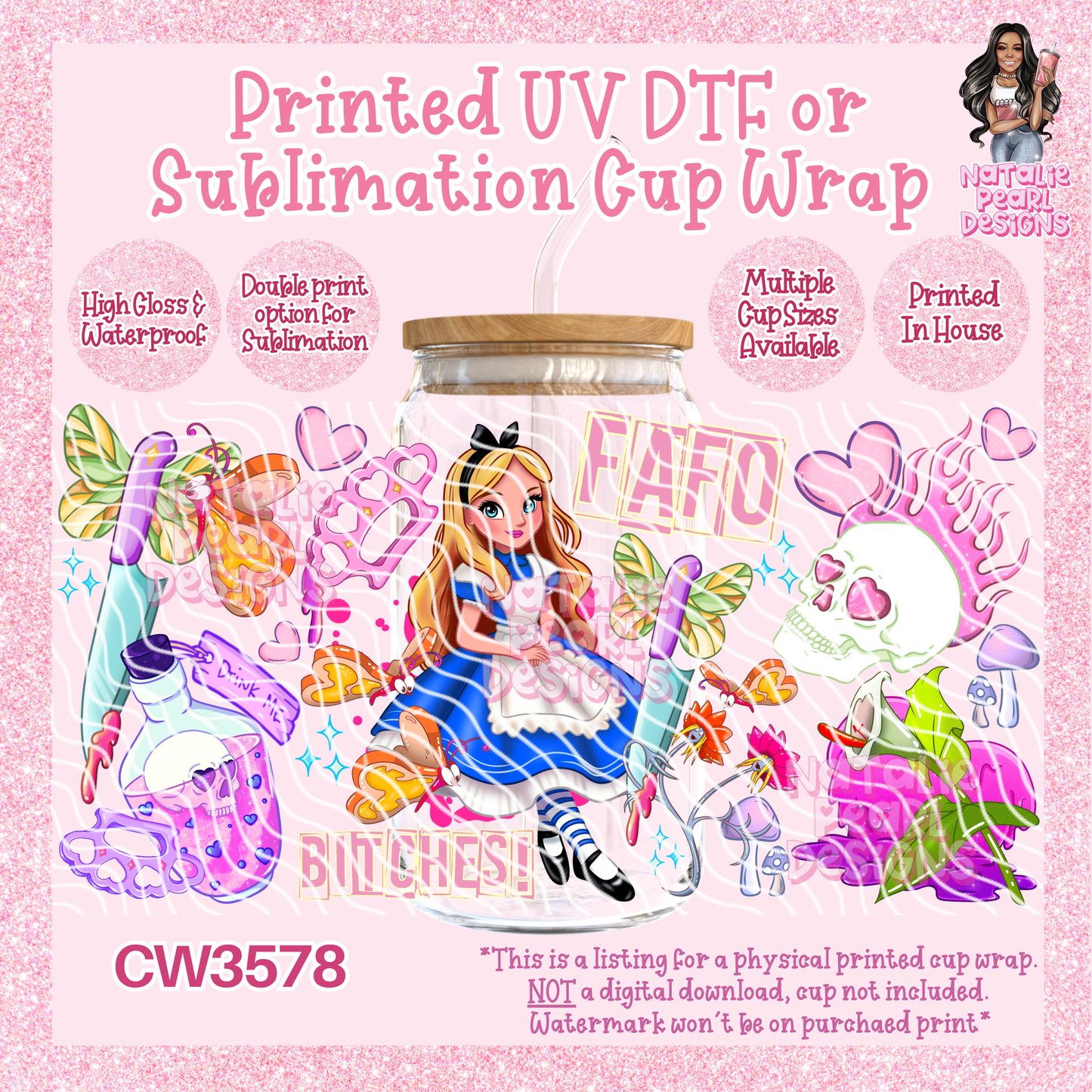 CW3578 UV DTF/SUB Cup Wraps