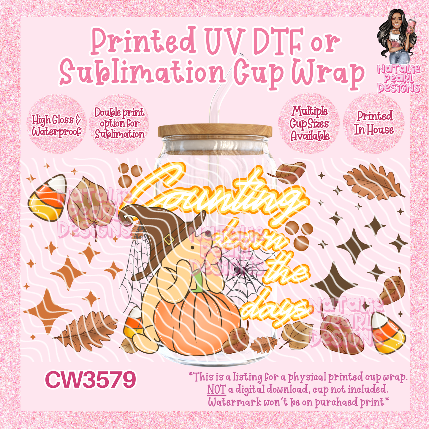 CW3579 UV DTF/SUB Cup Wraps
