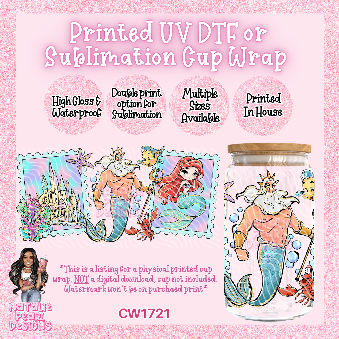 CW1721 UV DTF/SUB Cup Wraps