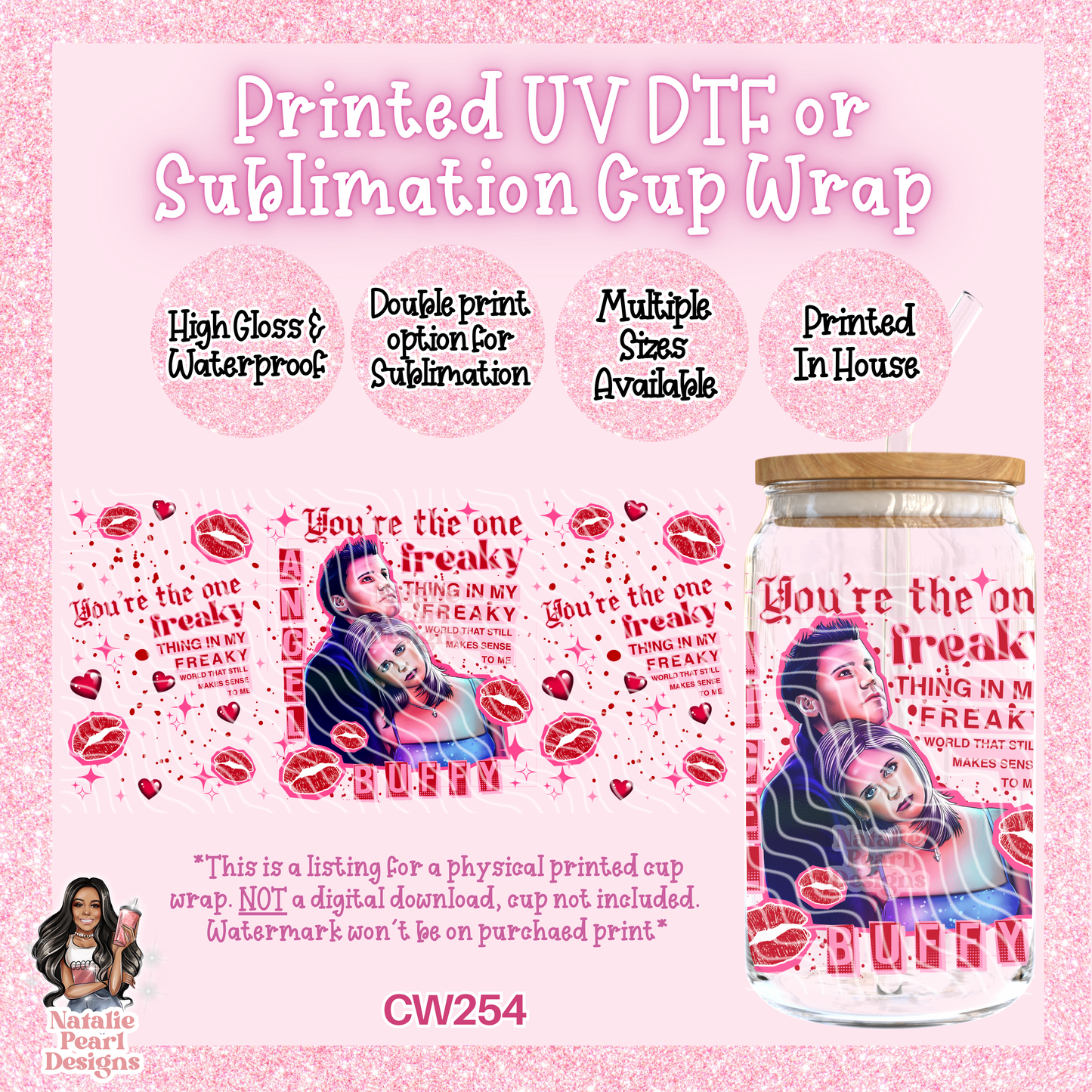 CW254 UV DTF/SUB Cup Wrap