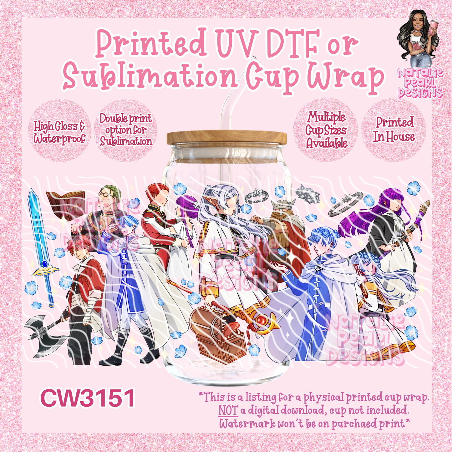 CW3151 UV DTF/SUB Cup Wraps