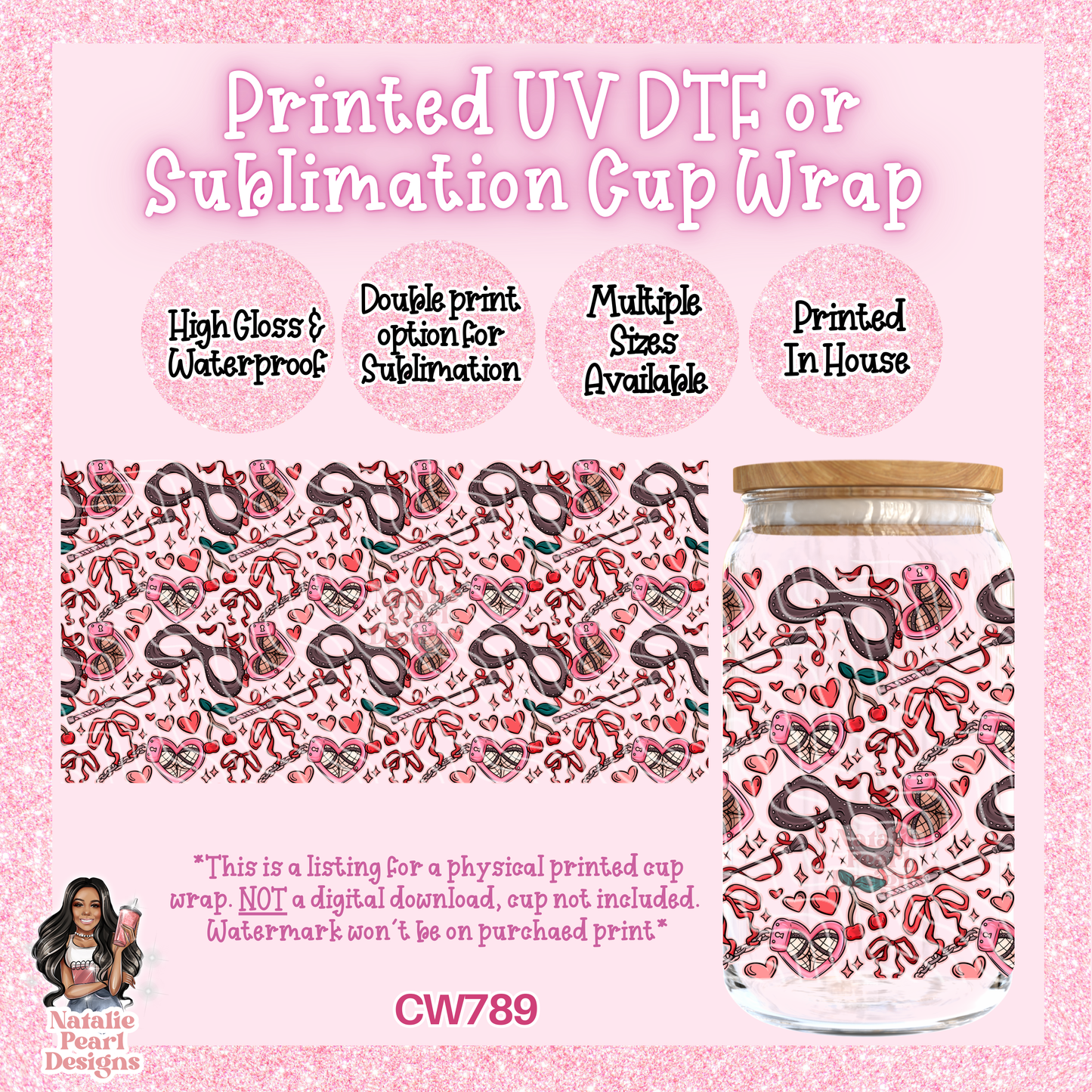 CW789 UV DTF/SUB Cup Wrap