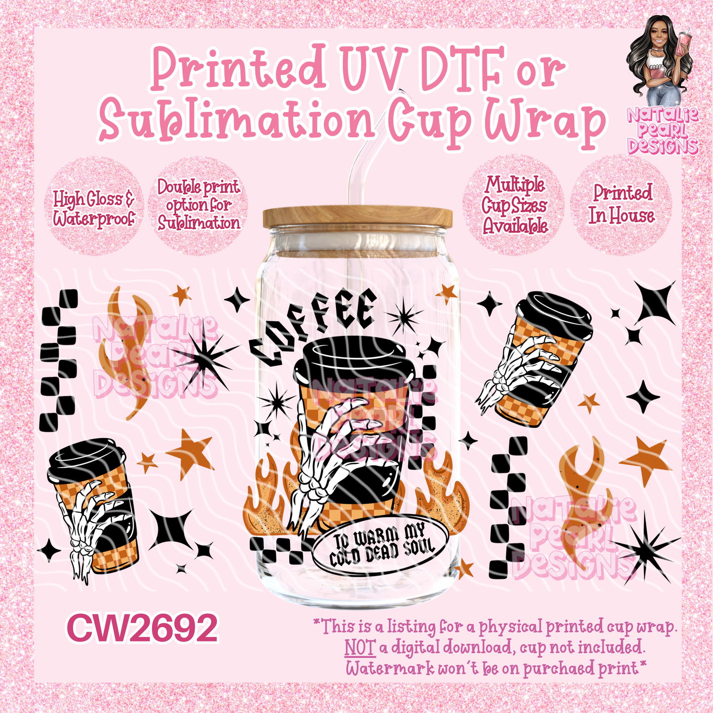 CW2692 UV DTF/SUB Cup Wraps