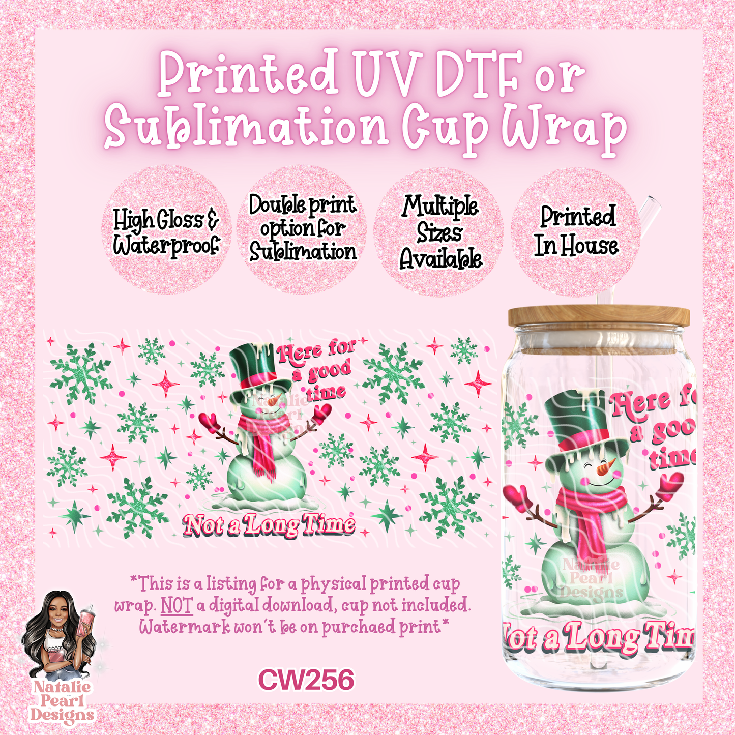 CW256 UV DTF/SUB Cup Wrap