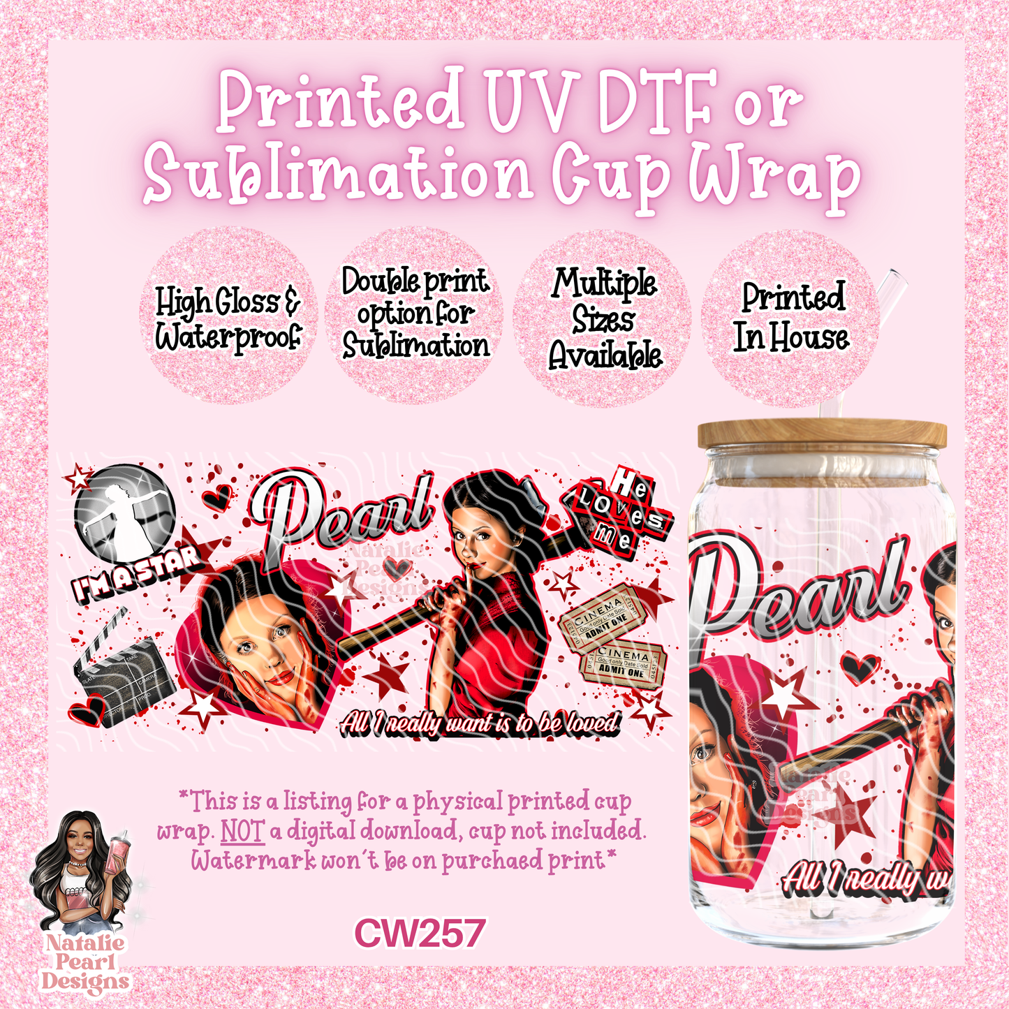 CW257 UV DTF/SUB Cup Wrap