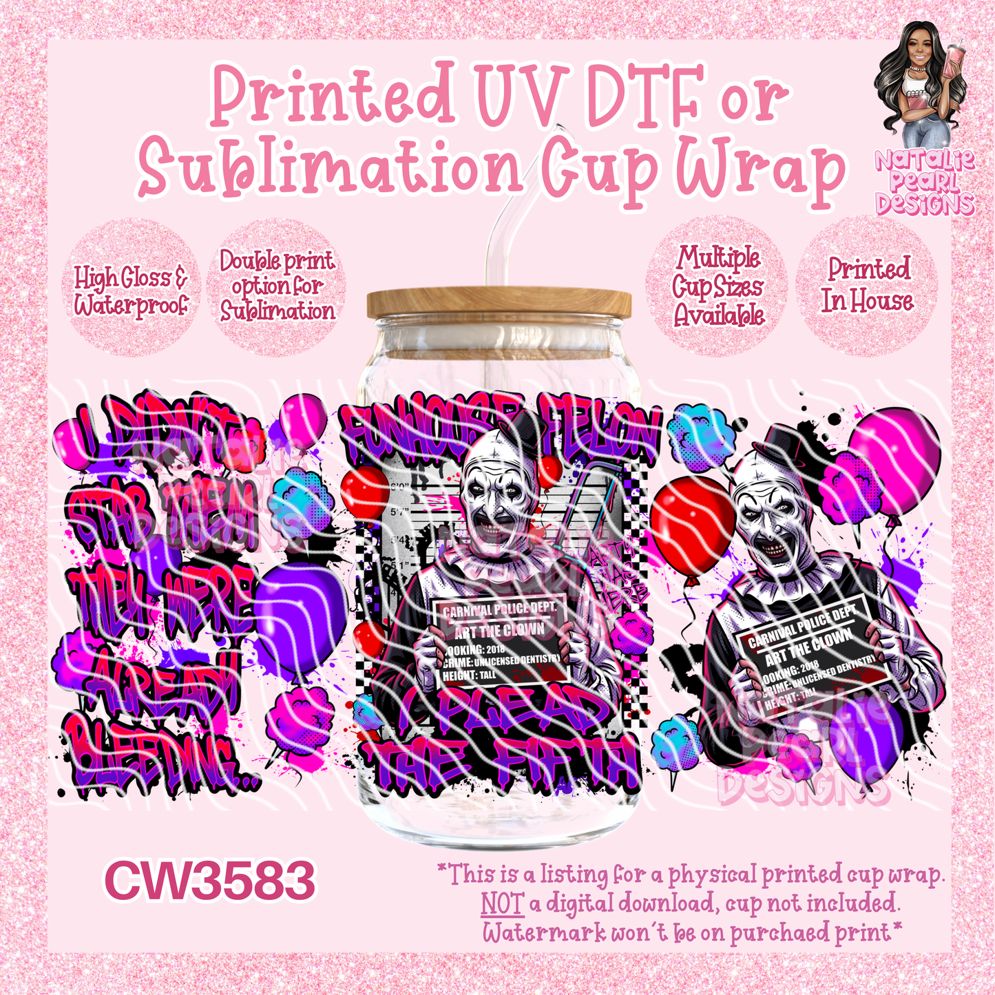 CW3583 UV DTF/SUB Cup Wraps