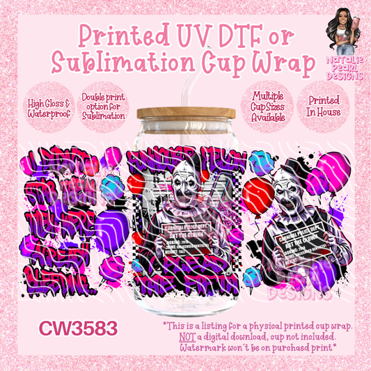 CW3583 UV DTF/SUB Cup Wraps