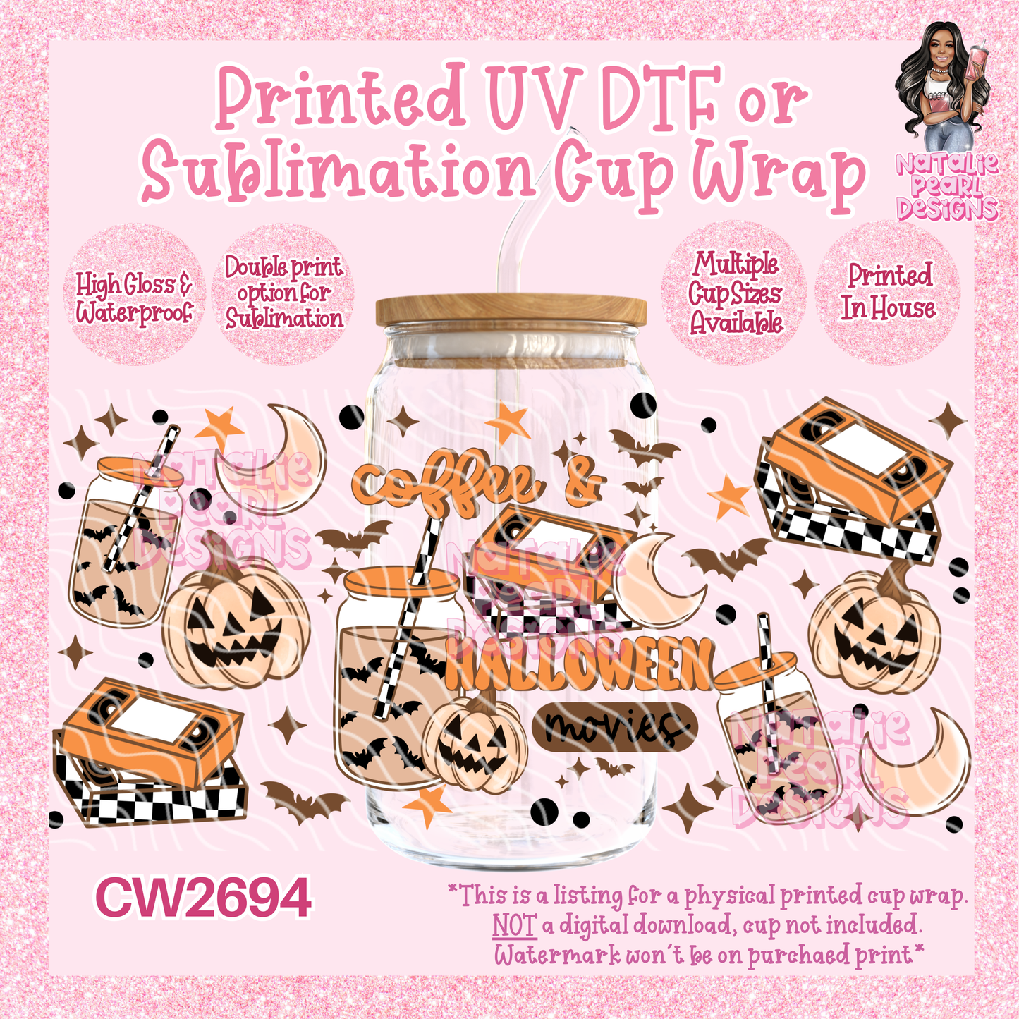 CW2694 UV DTF/SUB Cup Wraps