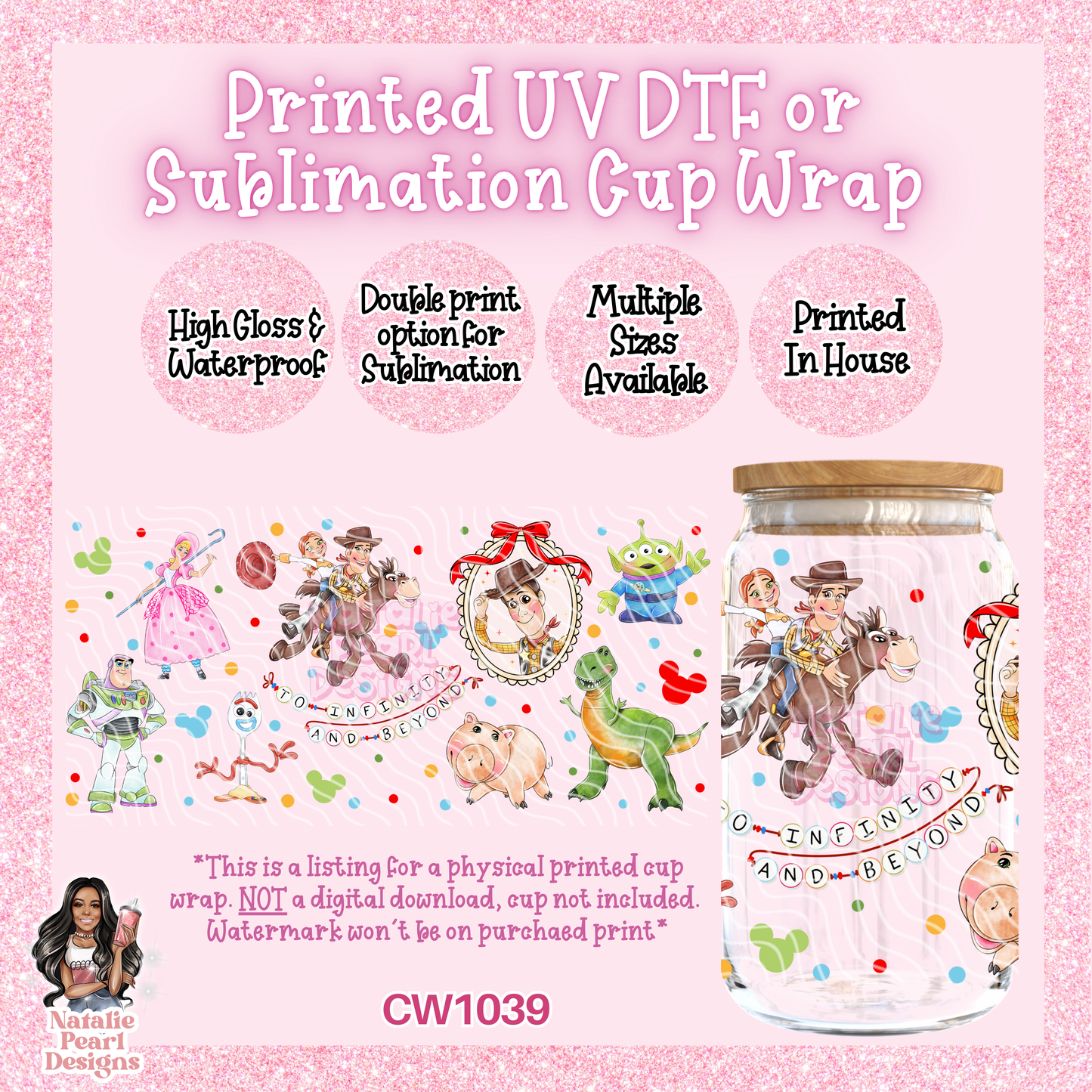 CW1039 UV DTF/SUB Cup Wrap
