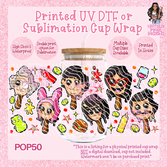 POP50 UV DTF/SUB Cup Wraps