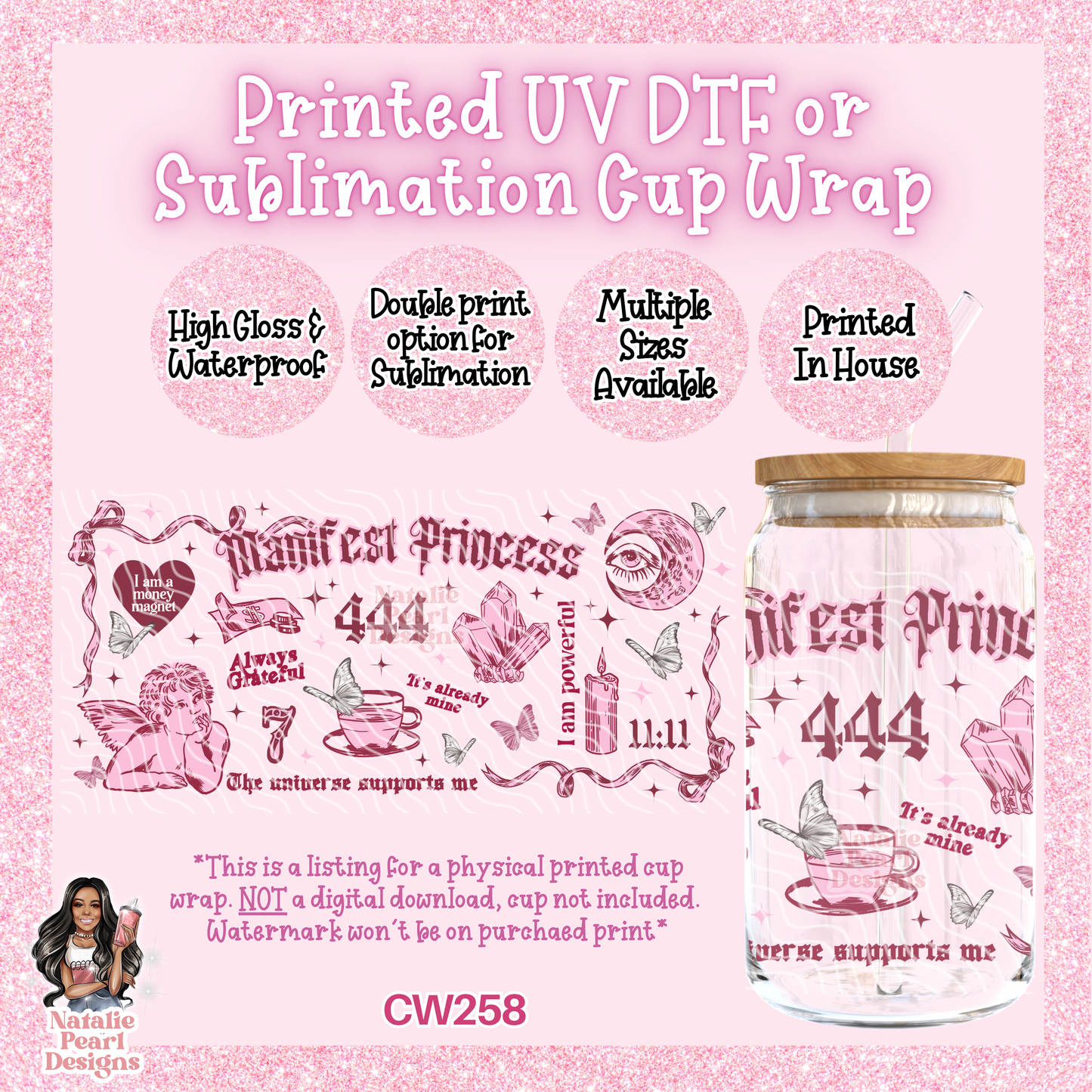 CW258 UV DTF/SUB Cup Wrap