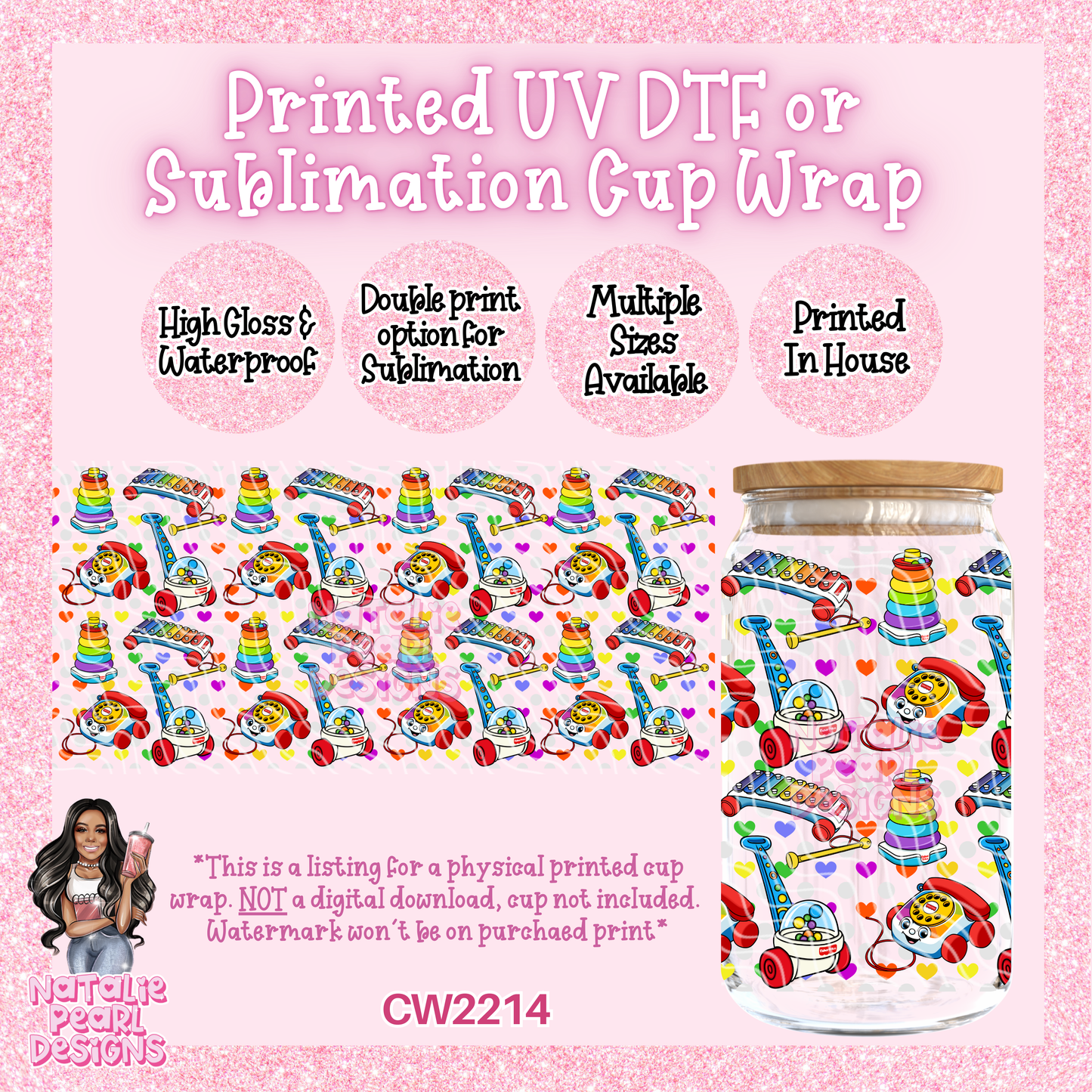 CW2214 UV DTF/SUB Cup Wraps