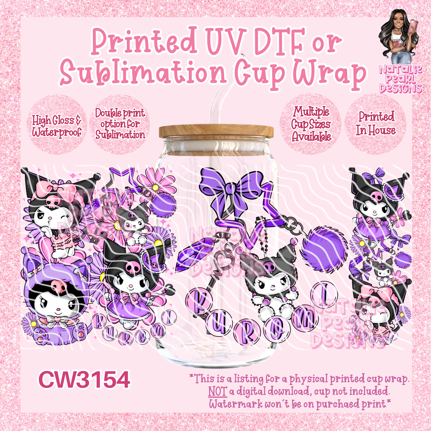 CW3154 UV DTF/SUB Cup Wraps