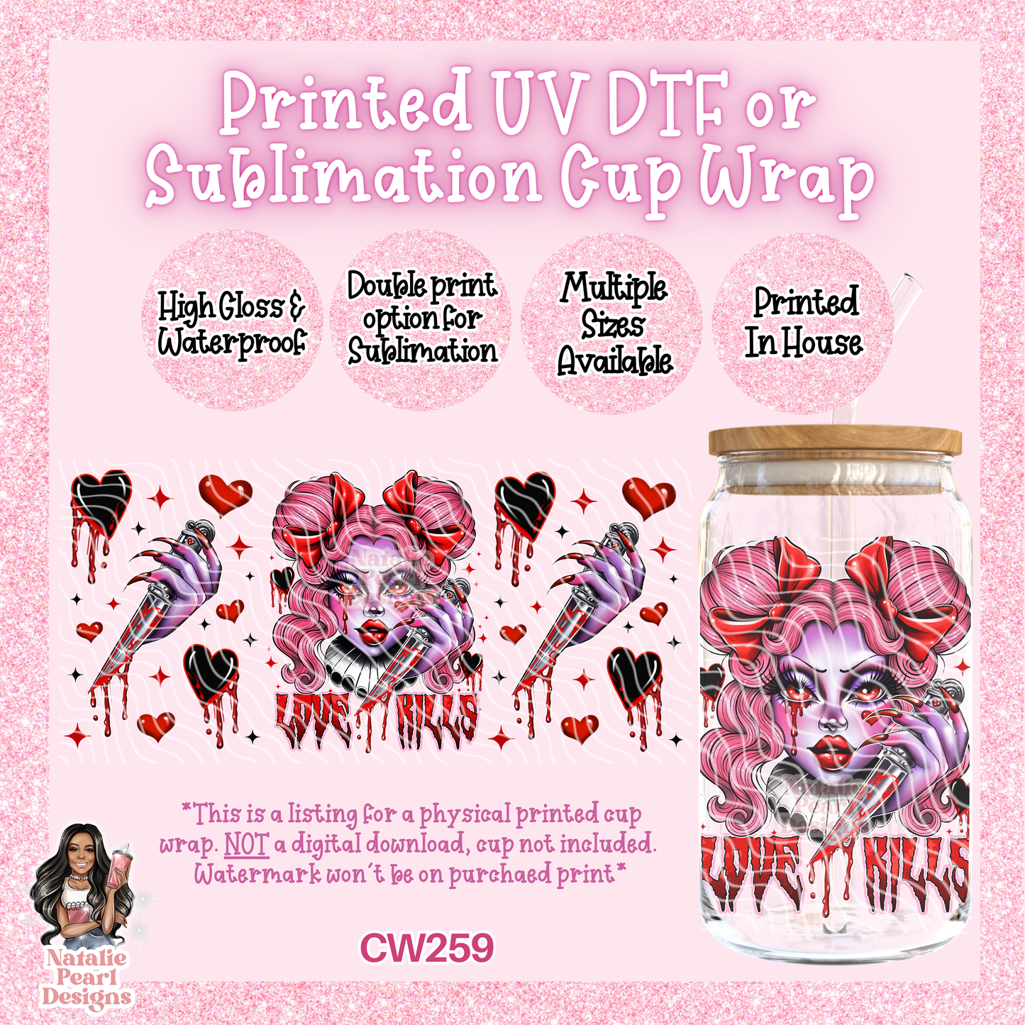 CW259 UV DTF/SUB Cup Wrap