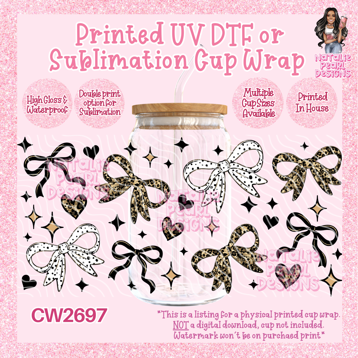 CW2697 UV DTF/SUB Cup Wraps