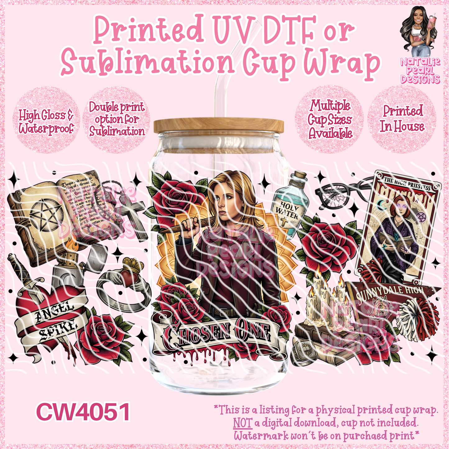 CW4051 UV DTF/SUB Cup Wraps