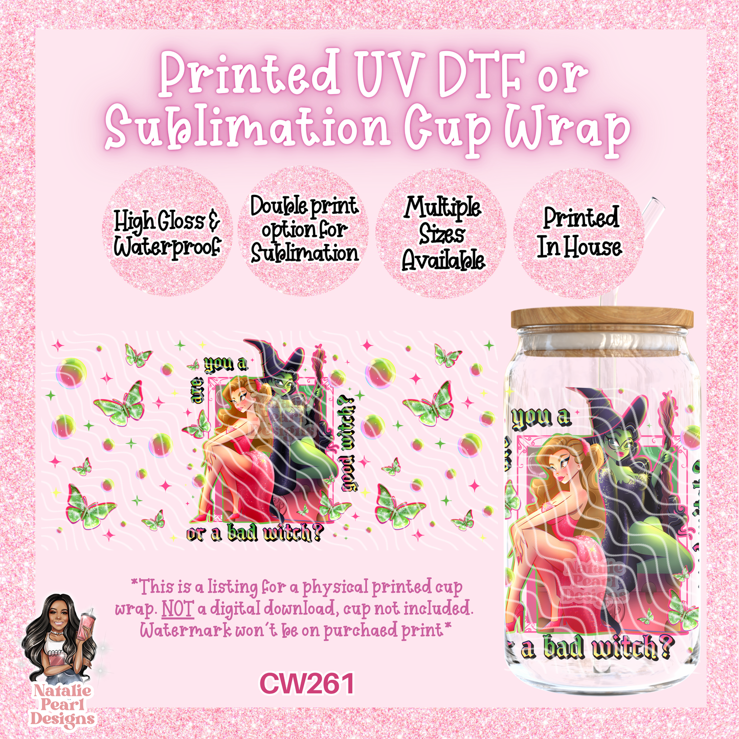 CW261 UV DTF/SUB Cup Wrap