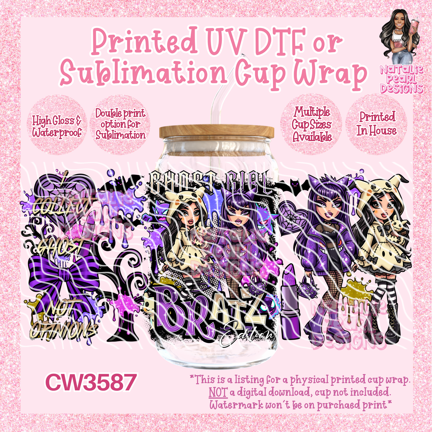 CW3587 UV DTF/SUB Cup Wraps