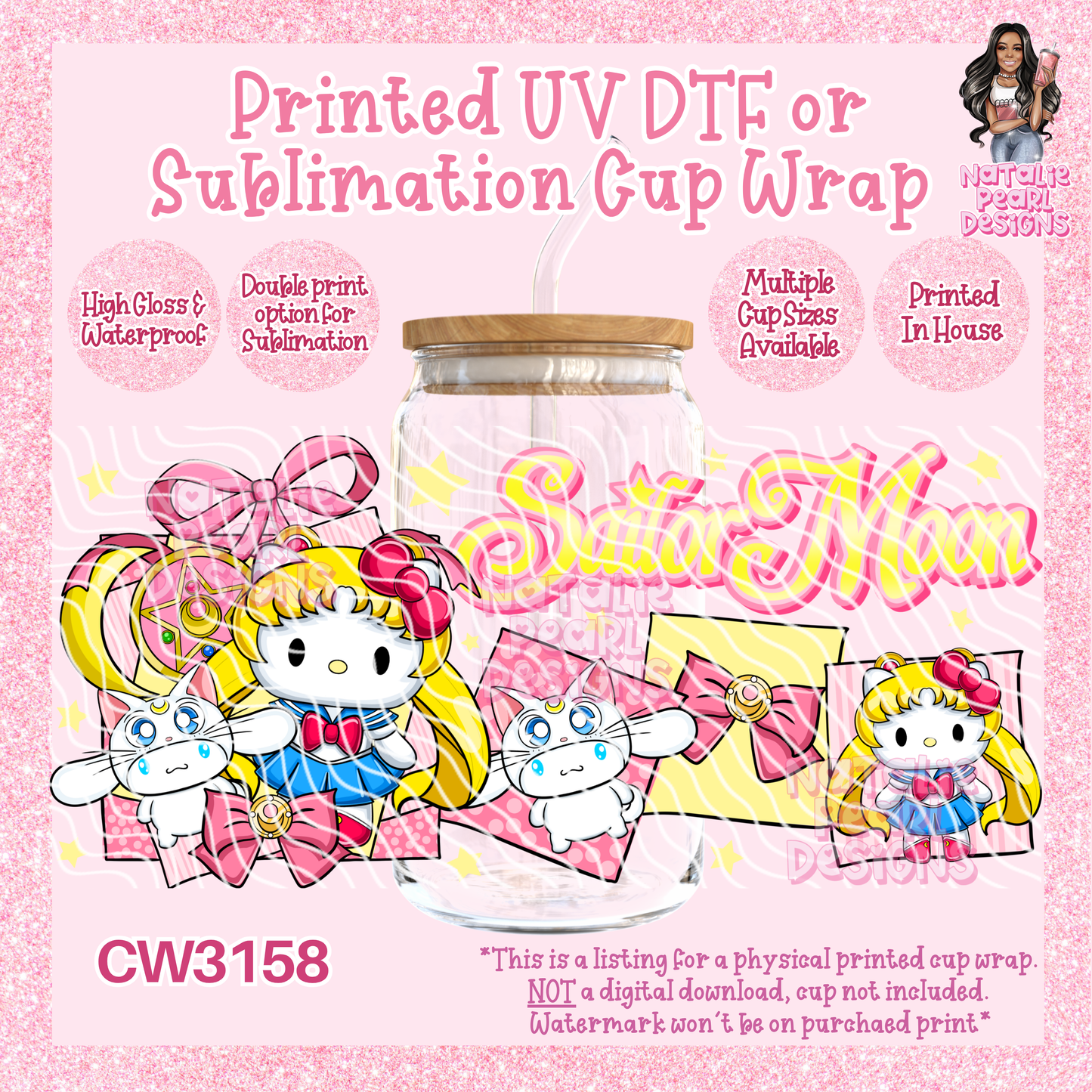 CW3158 UV DTF/SUB Cup Wraps