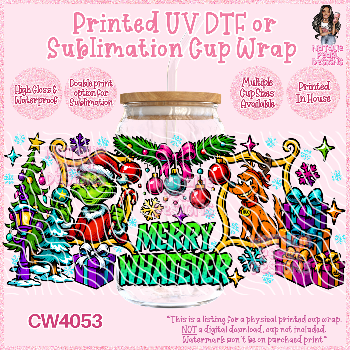 CW4053 UV DTF/SUB Cup Wraps