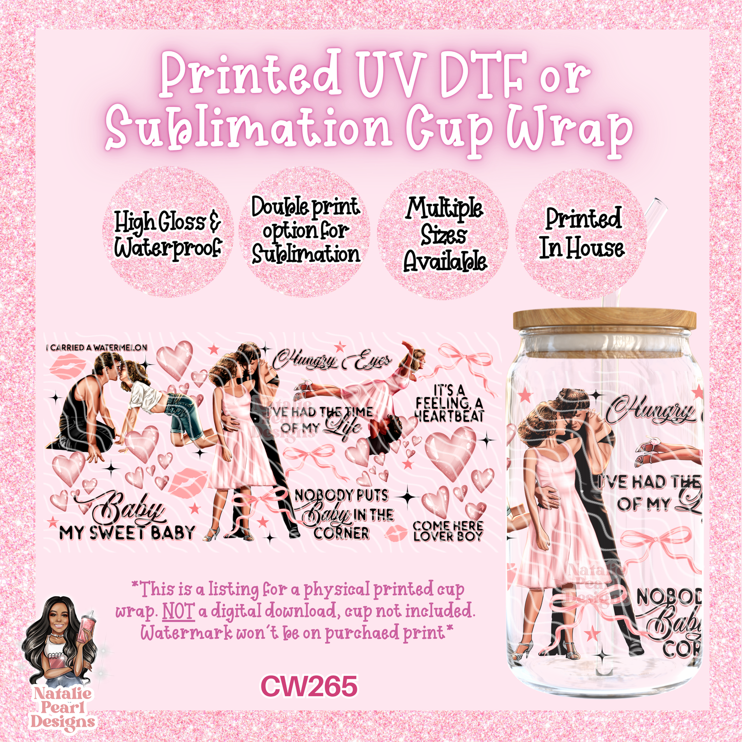CW265 UV DTF/SUB Cup Wrap
