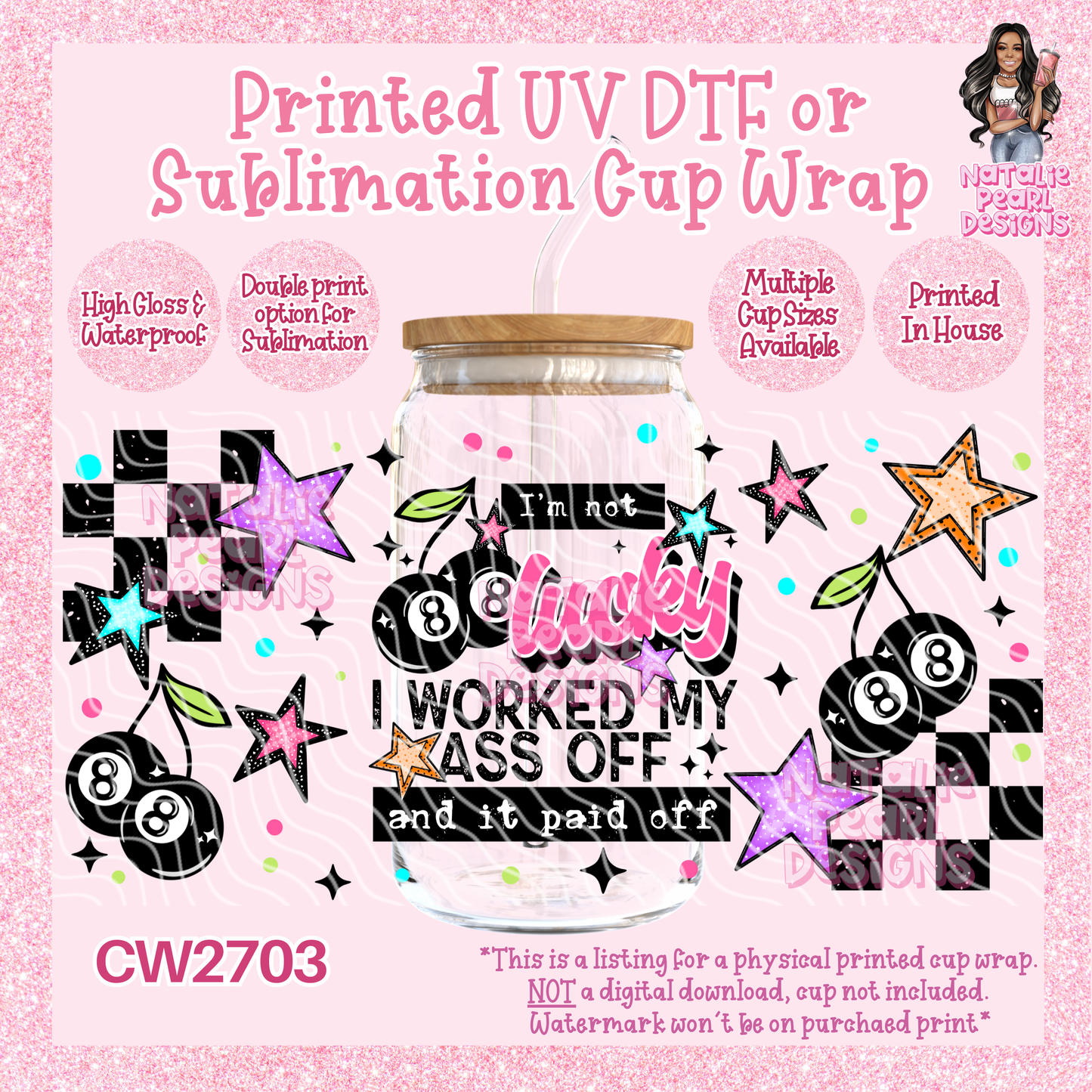 CW2703 UV DTF/SUB Cup Wraps