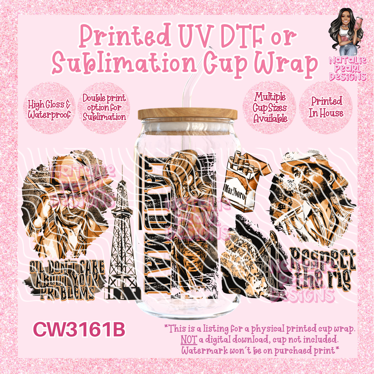 CW3161B UV DTF/SUB Cup Wraps