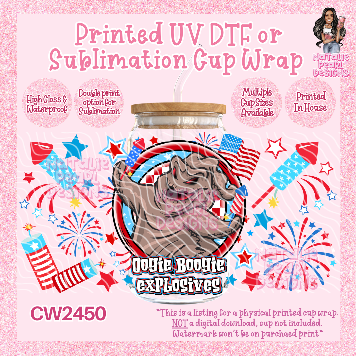 CW2450 UV DTF/SUB Cup Wraps