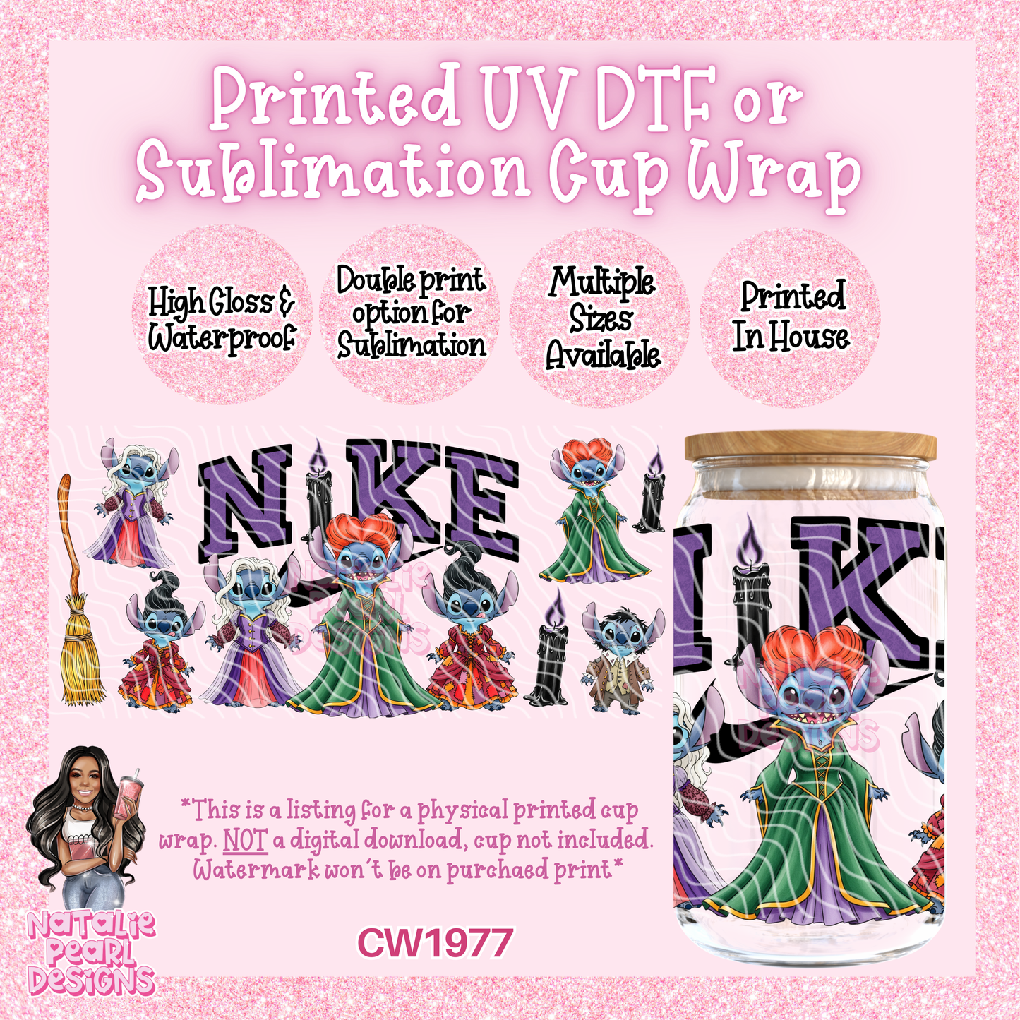CW1977 UV DTF/SUB Cup Wraps