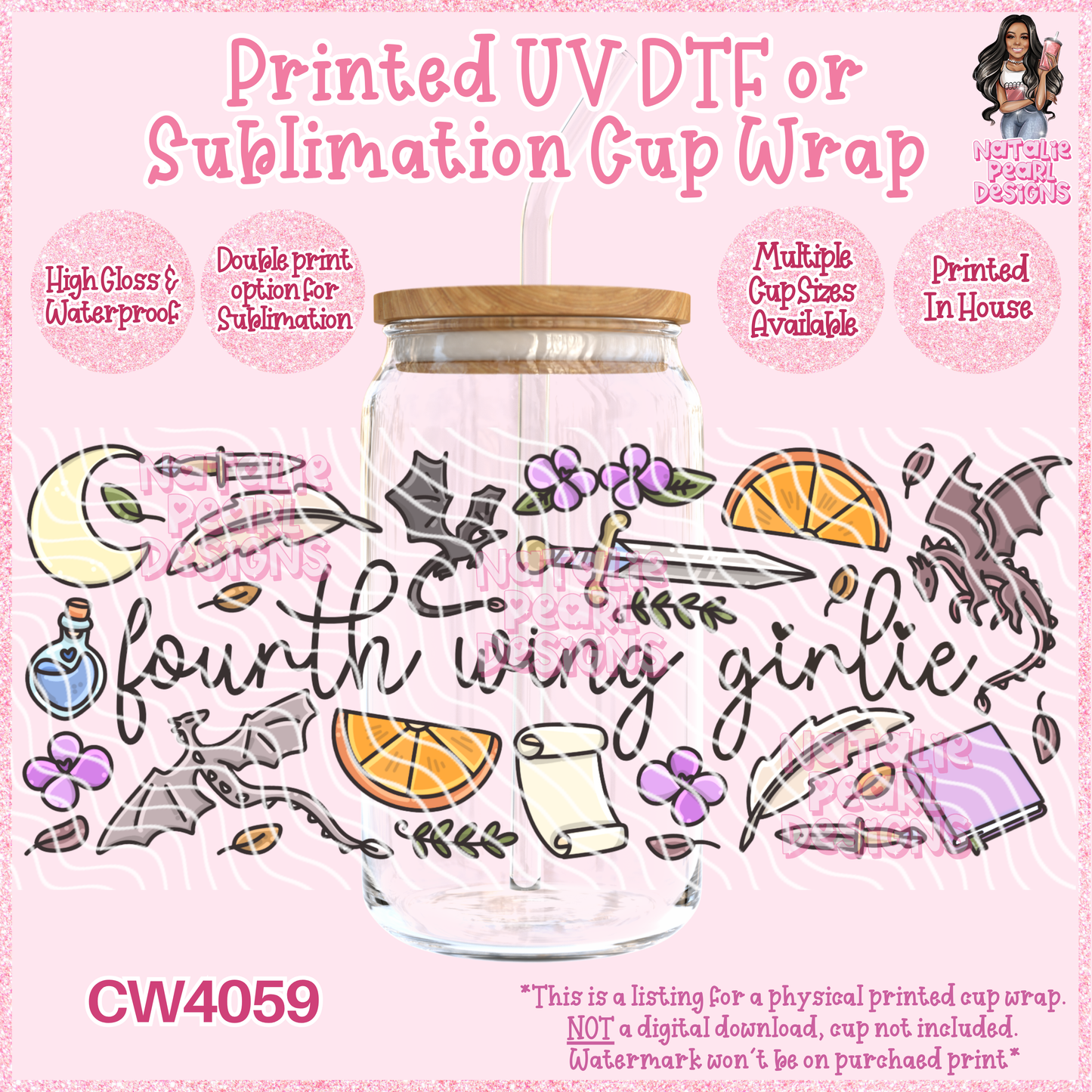 CW4059 UV DTF/SUB Cup Wraps