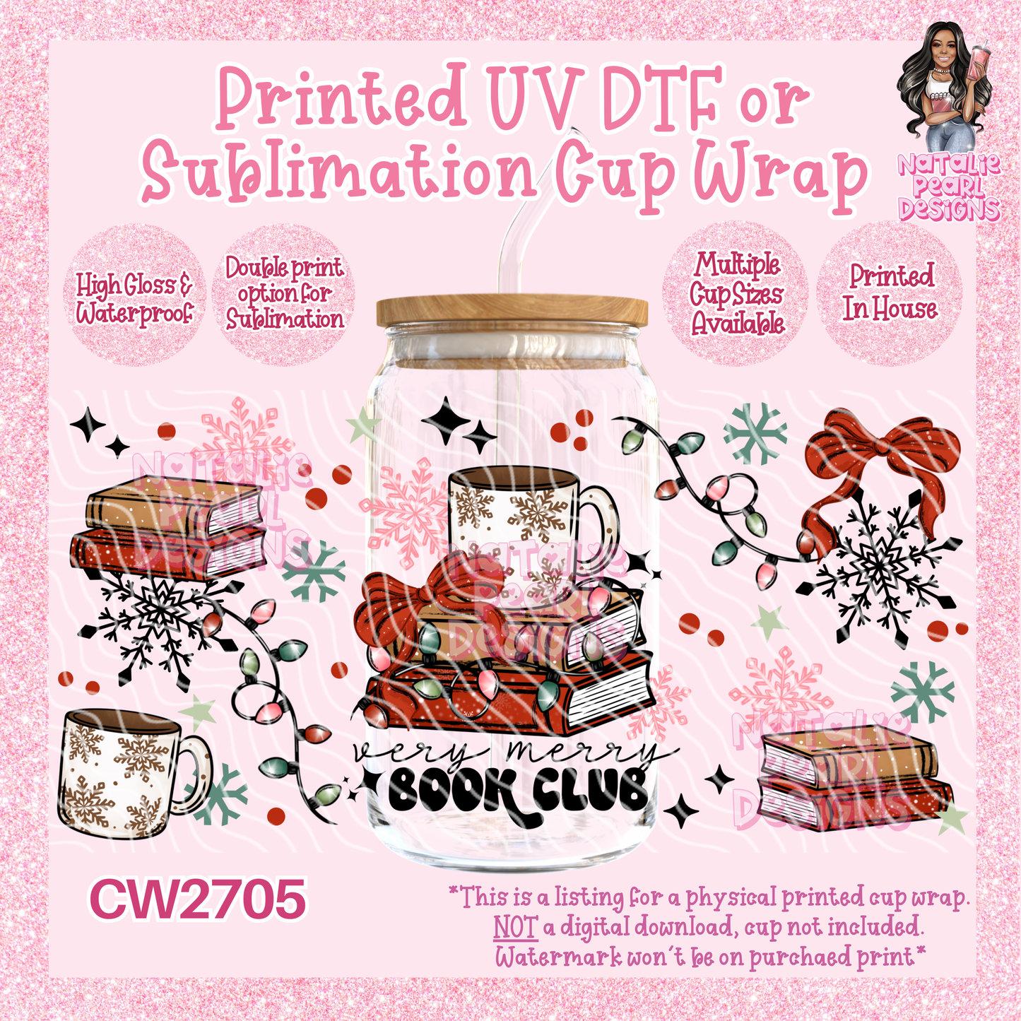 CW2705 UV DTF/SUB Cup Wraps