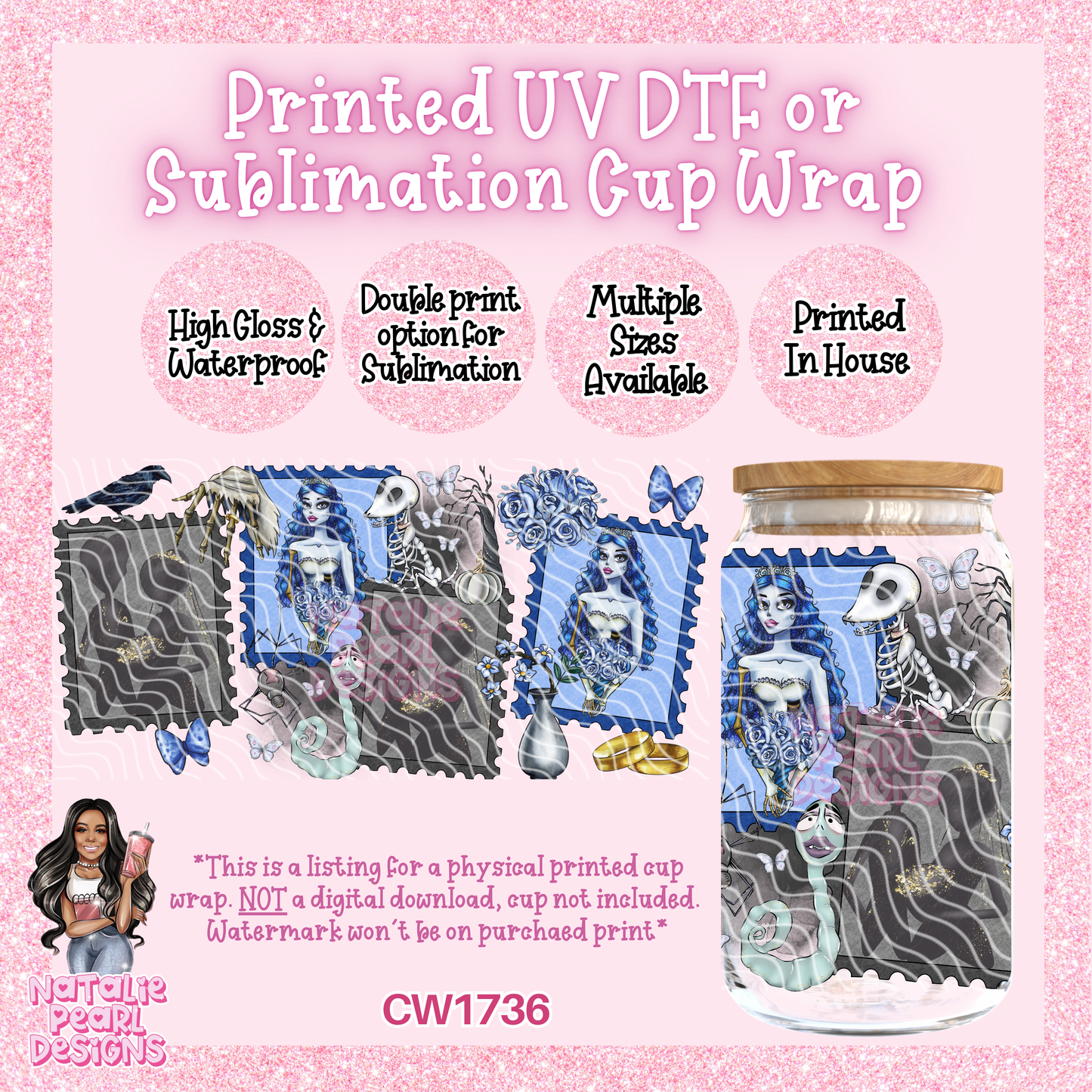 CW1736 UV DTF/SUB Cup Wraps