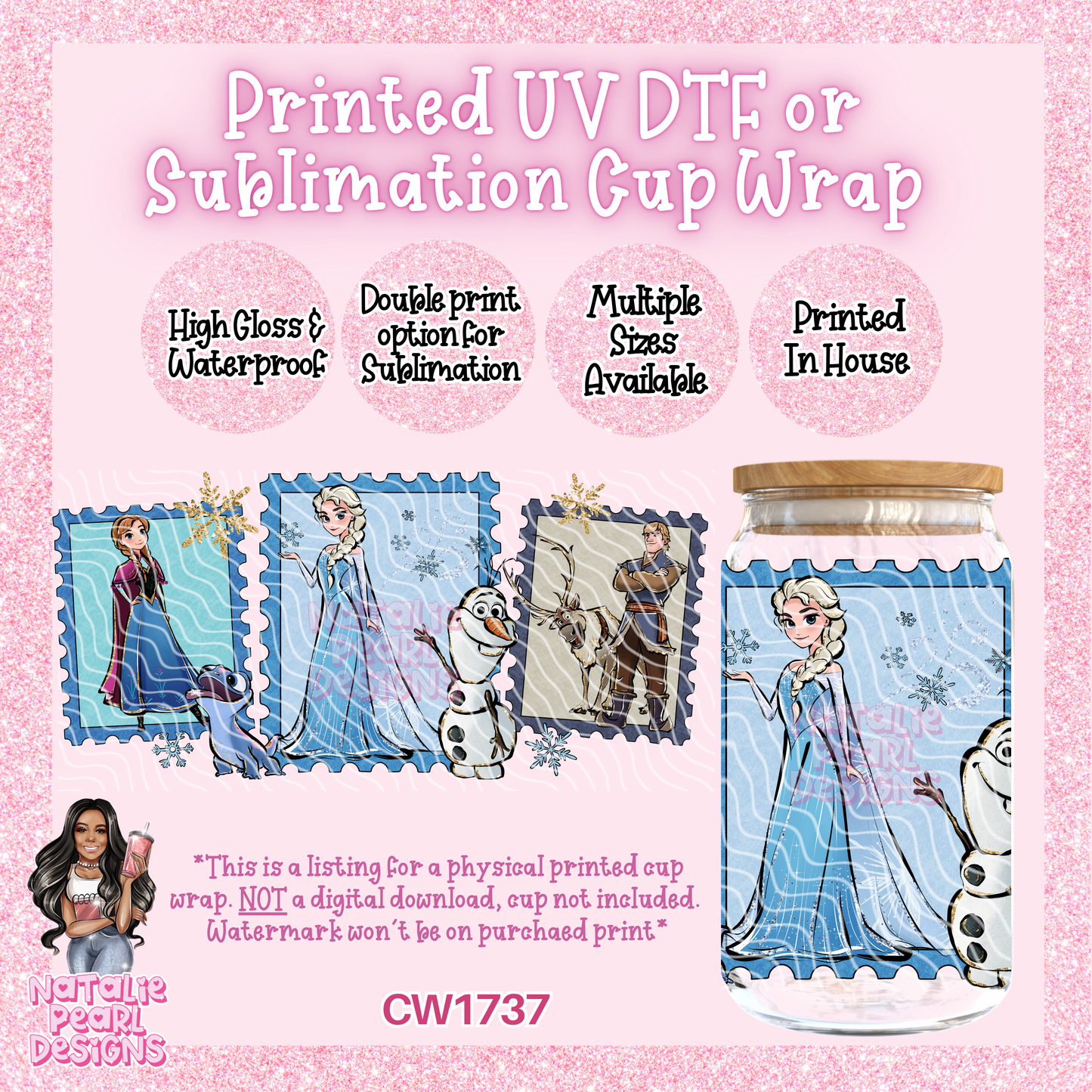 CW1737 UV DTF/SUB Cup Wraps