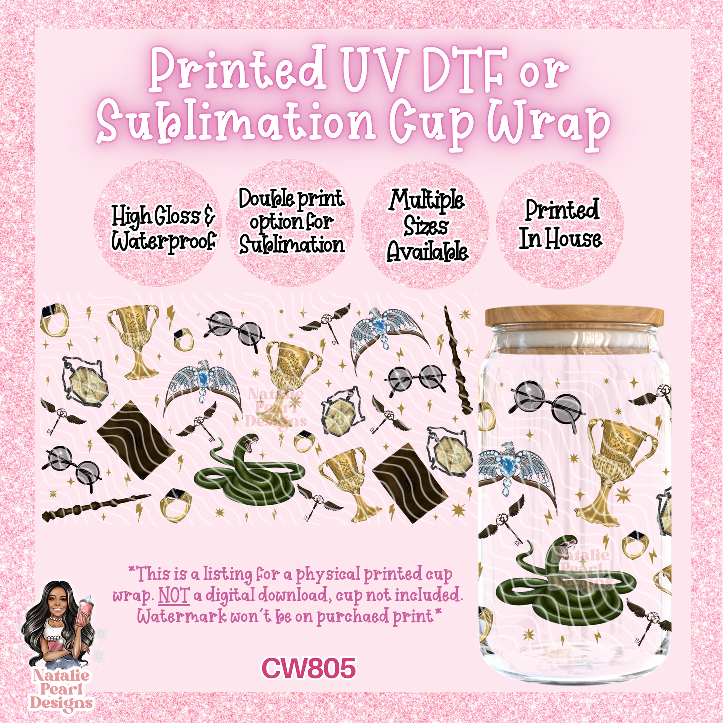CW805 UV DTF/SUB Cup Wrap