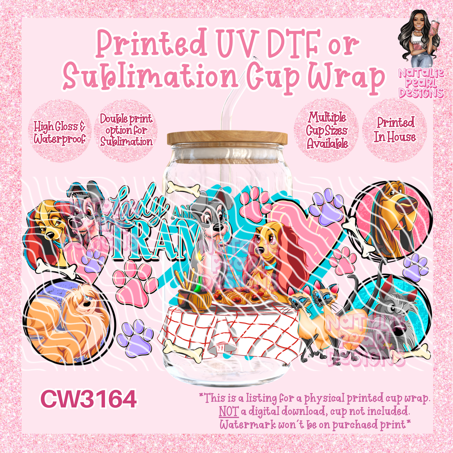 CW3164 UV DTF/SUB Cup Wraps