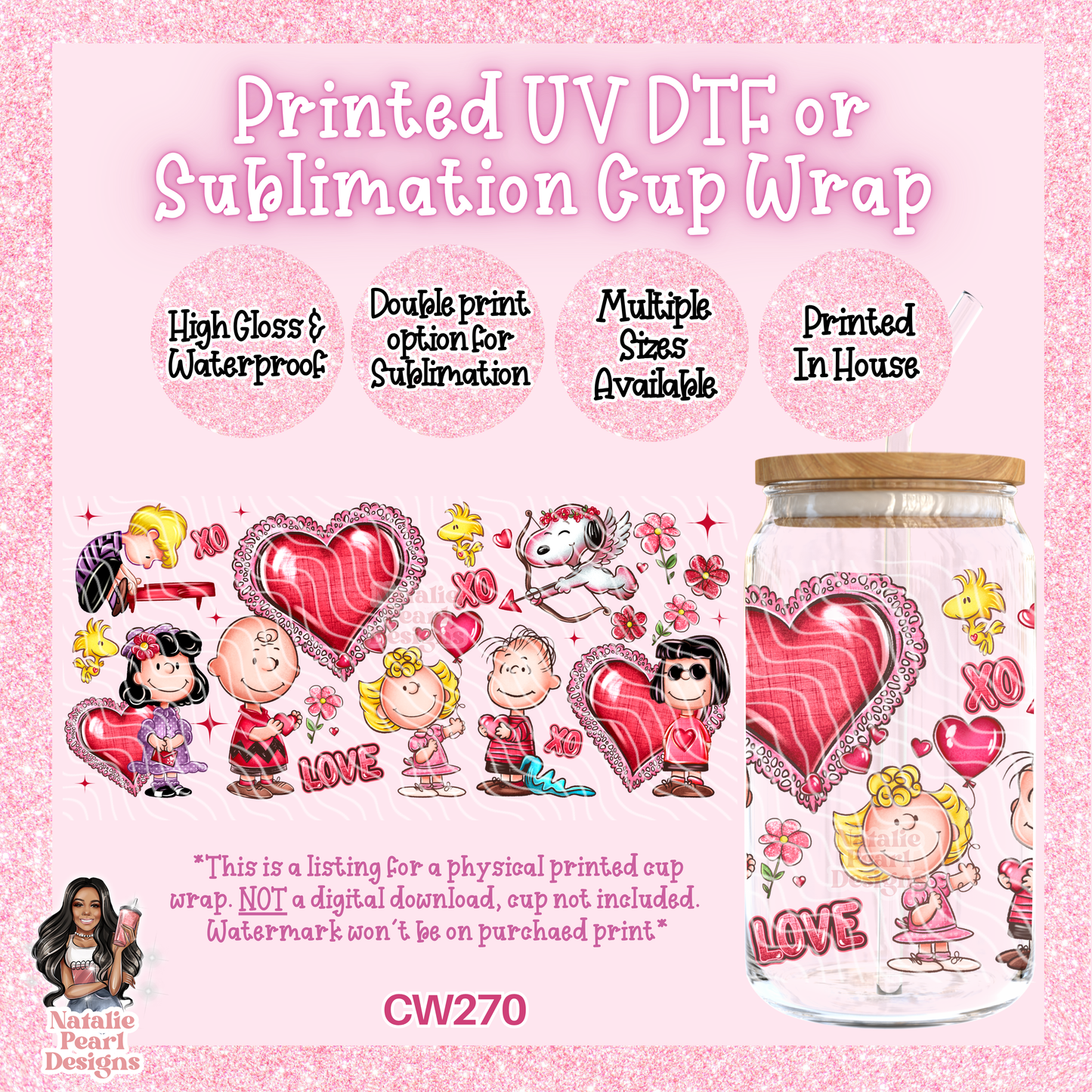 CW270 UV DTF/SUB Cup Wrap