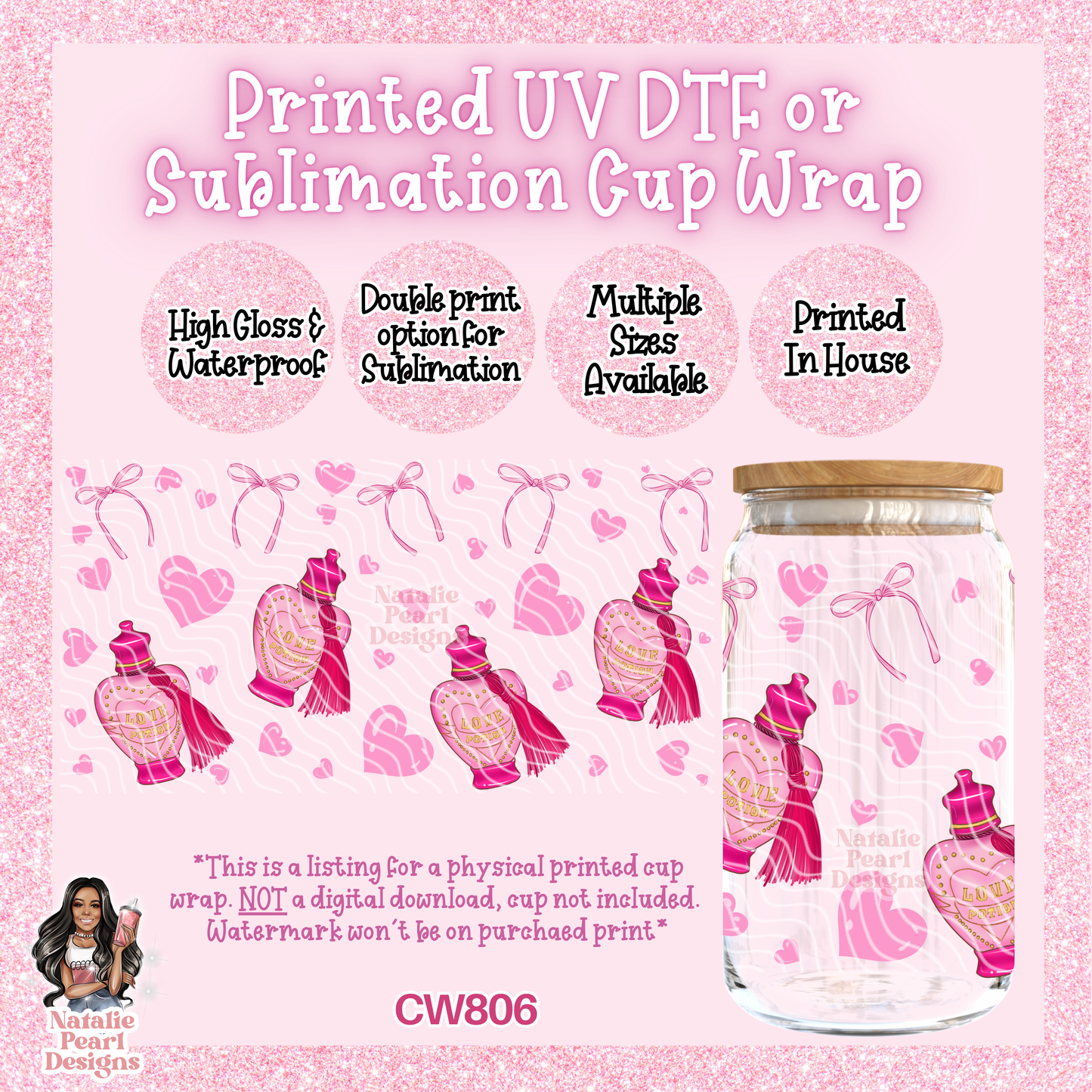 CW806 UV DTF/SUB Cup Wrap