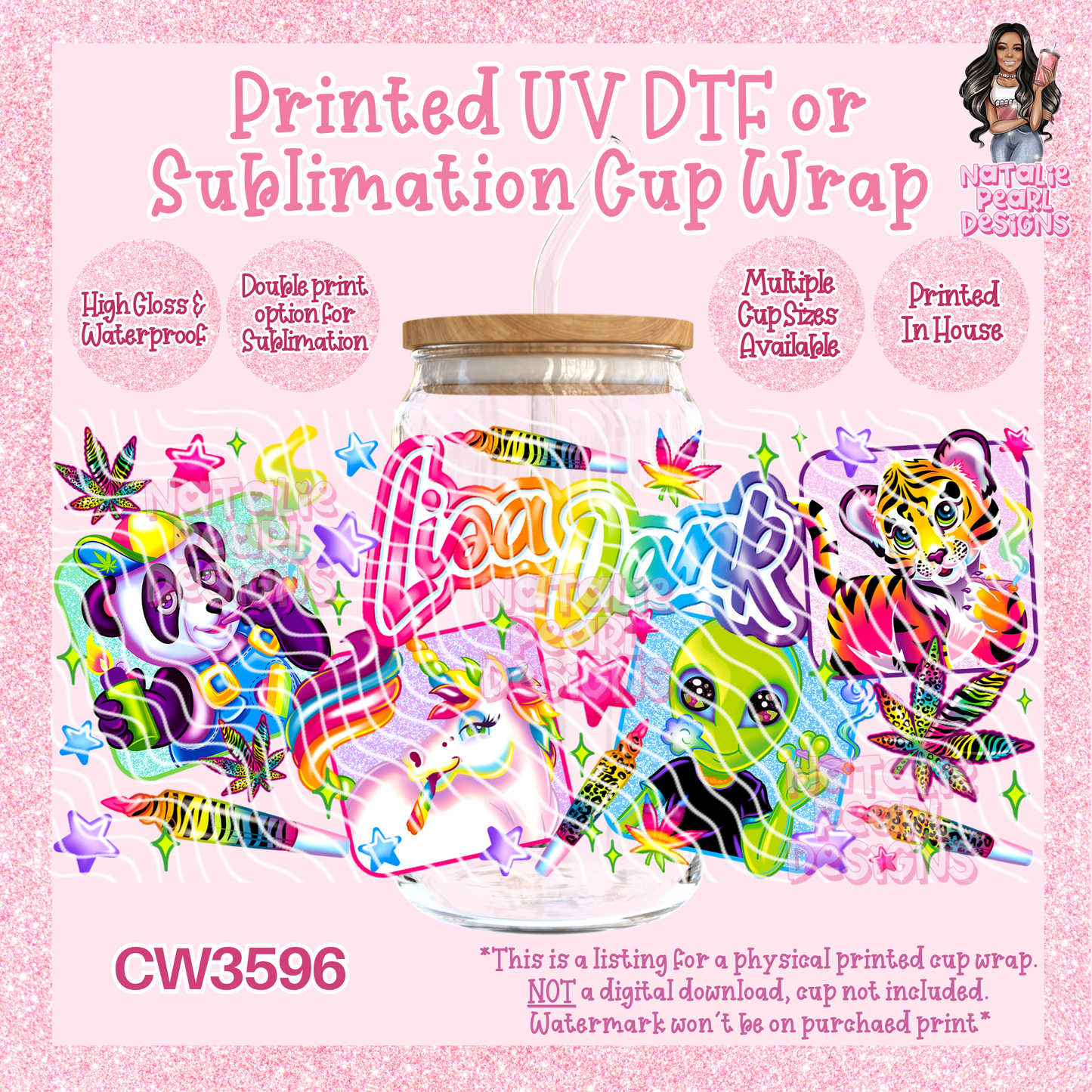 CW3596 UV DTF/SUB Cup Wraps