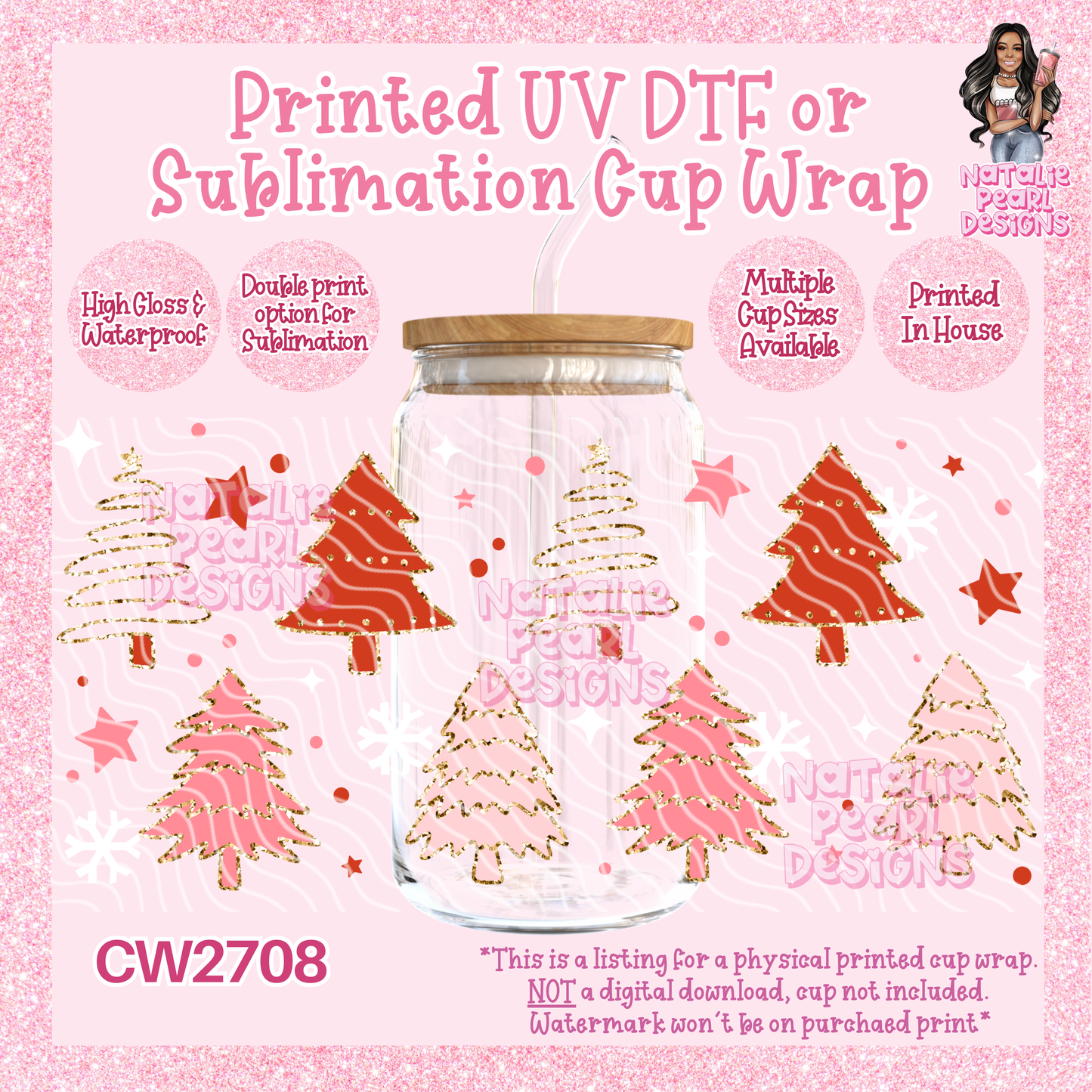 CW2708 UV DTF/SUB Cup Wraps